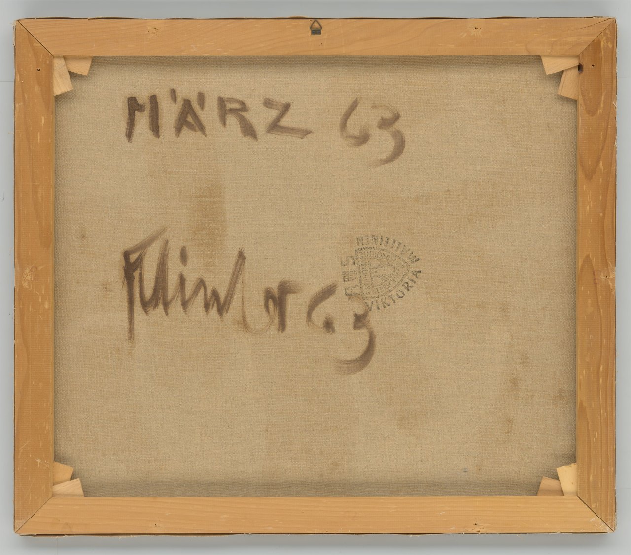 This picture shows the following artwork: Fritz Winter. ”März 63”. 1963.
