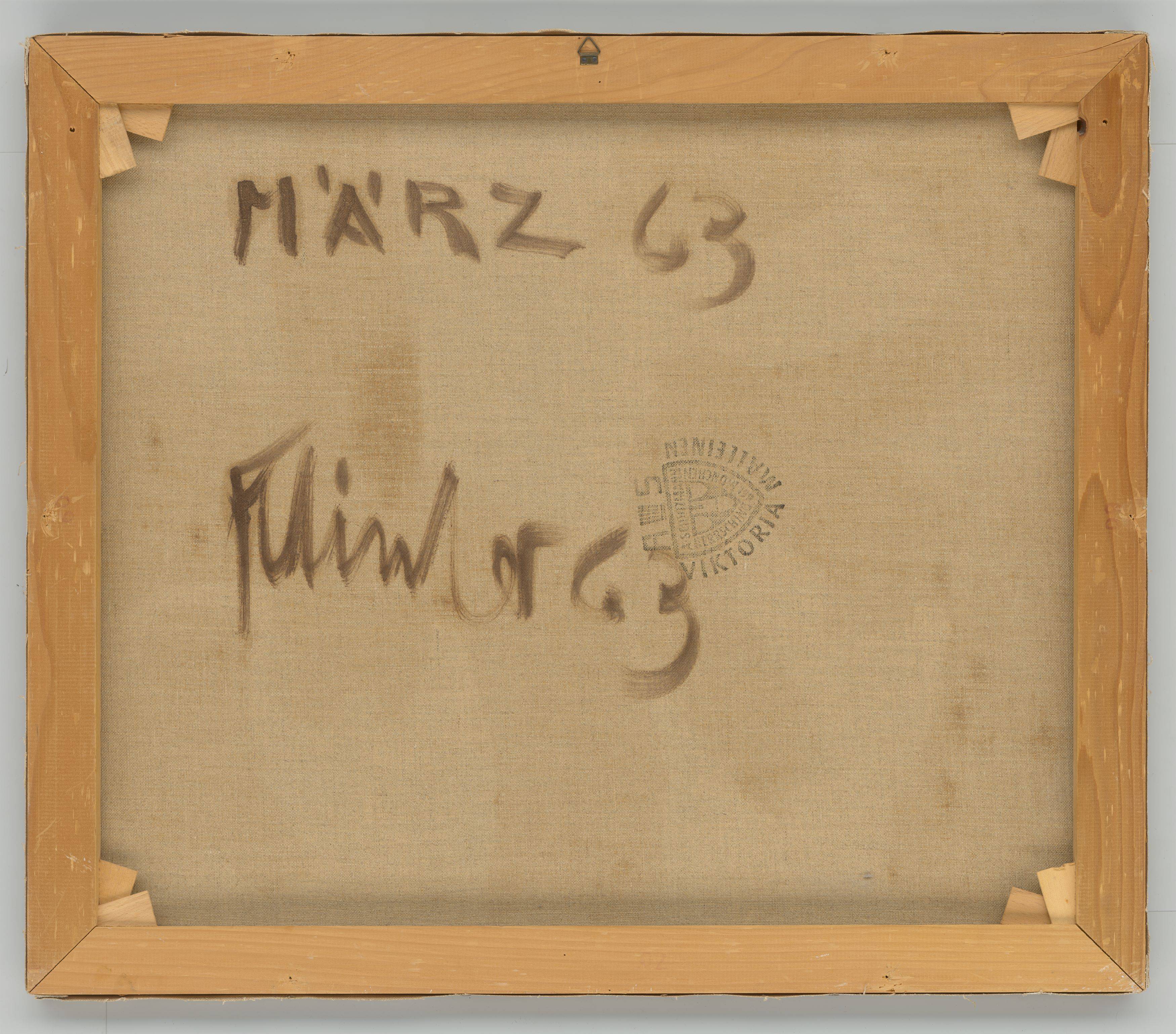This picture shows the following artwork: Fritz Winter. ”März 63”. 1963.