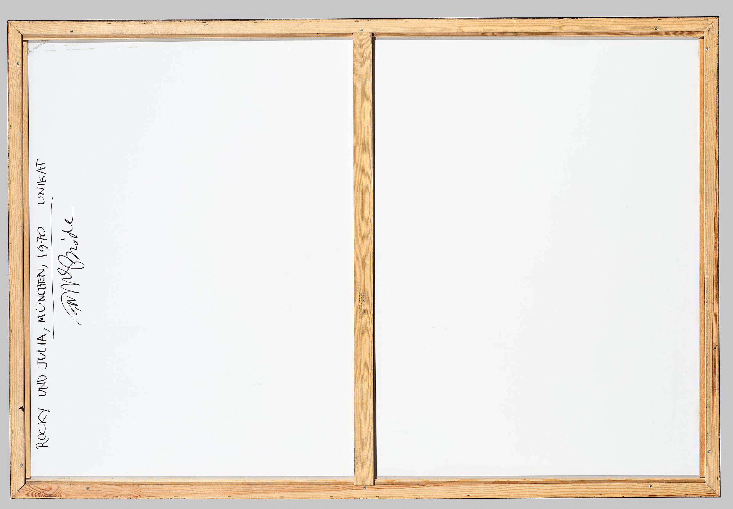 This picture shows the following artwork: Will McBride. ”Rocky und Julia, München”. 1970.