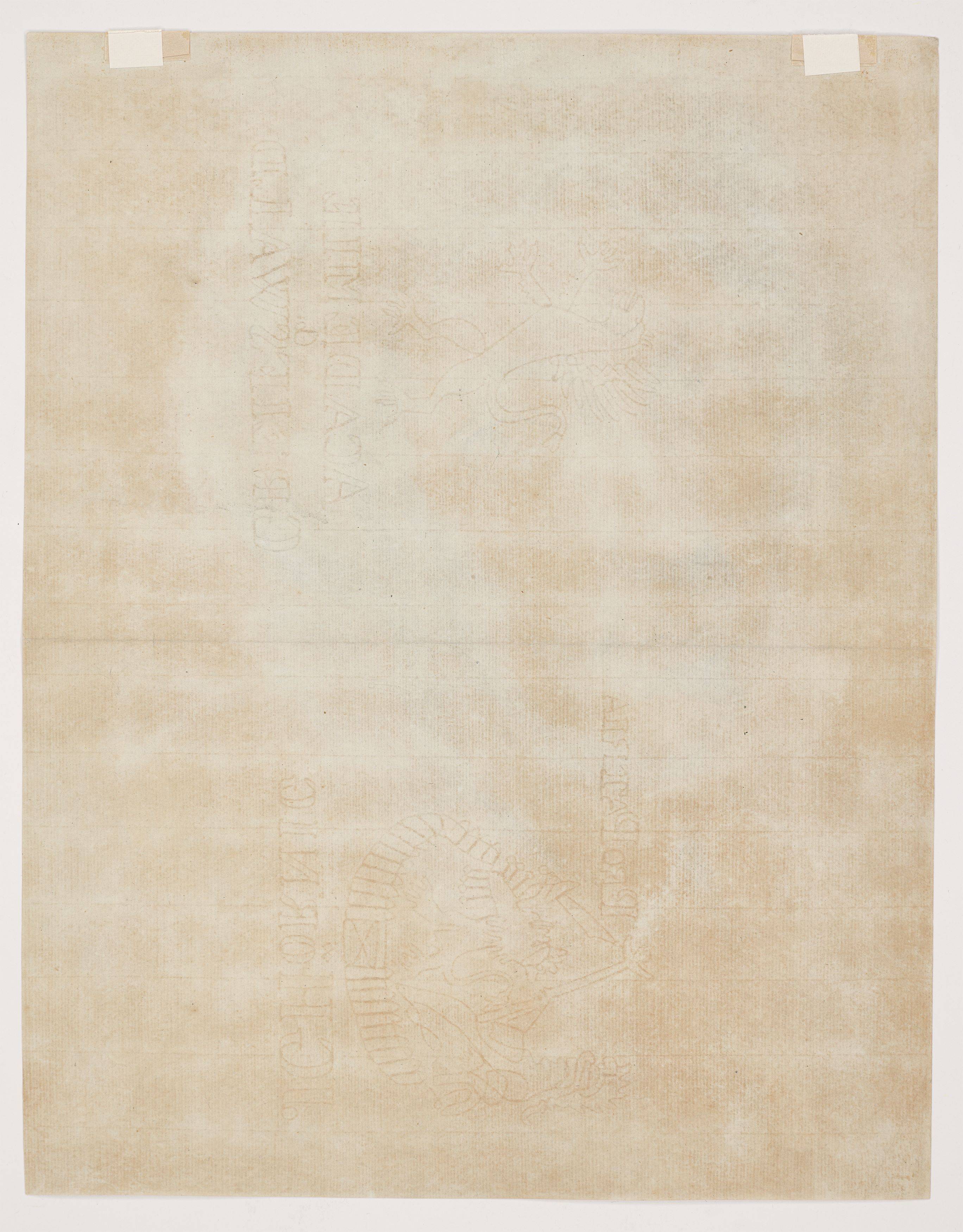 This picture shows the following artwork: Philipp Otto Runge. ”Apostel Simon. Nach van Dyck”. Circa 1798.