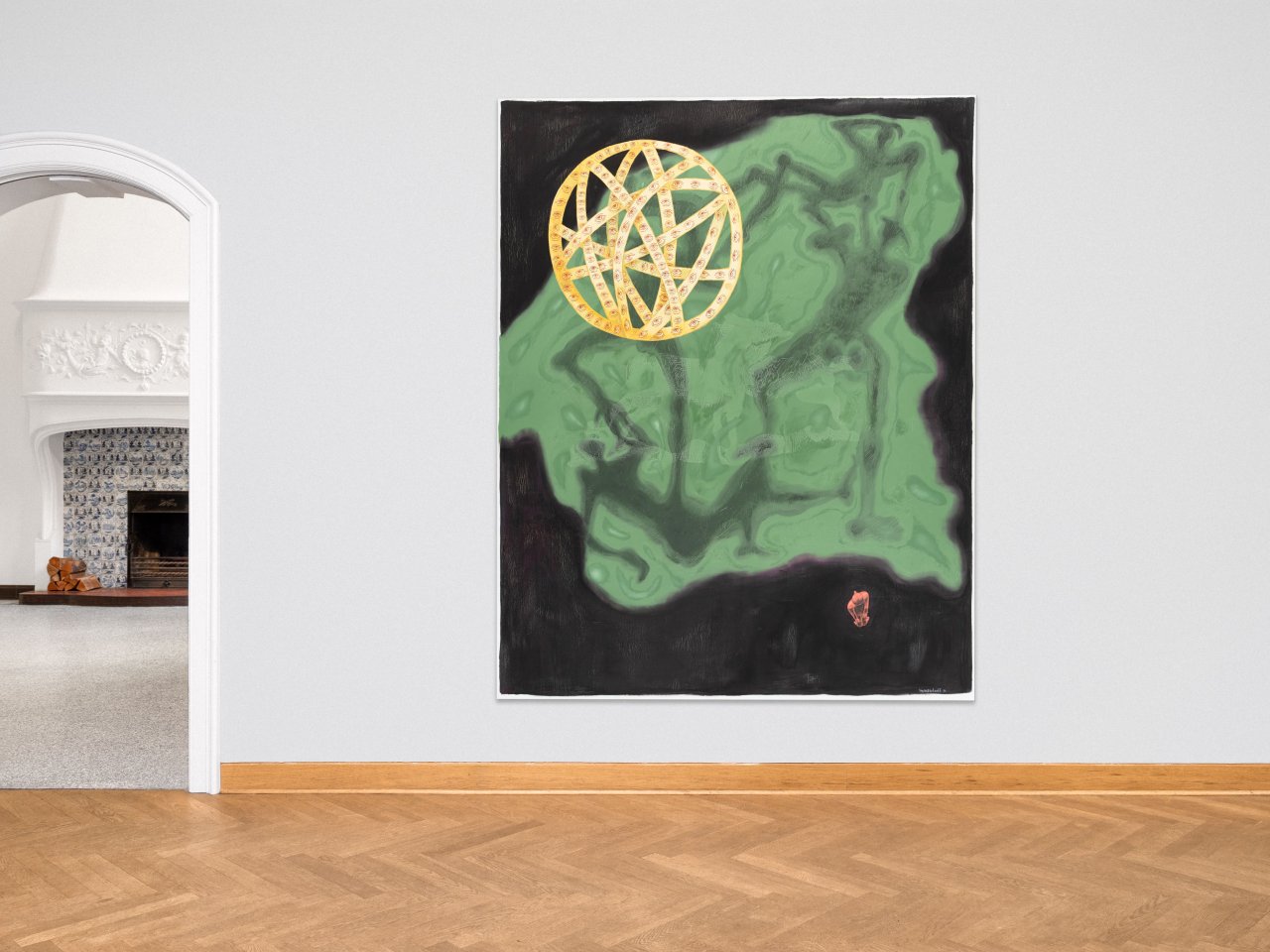 Auf diesem Bild ist das folgende Kunstwerk zu sehen: Jörg Immendorff. Ohne Titel (Aurora II). 2001.