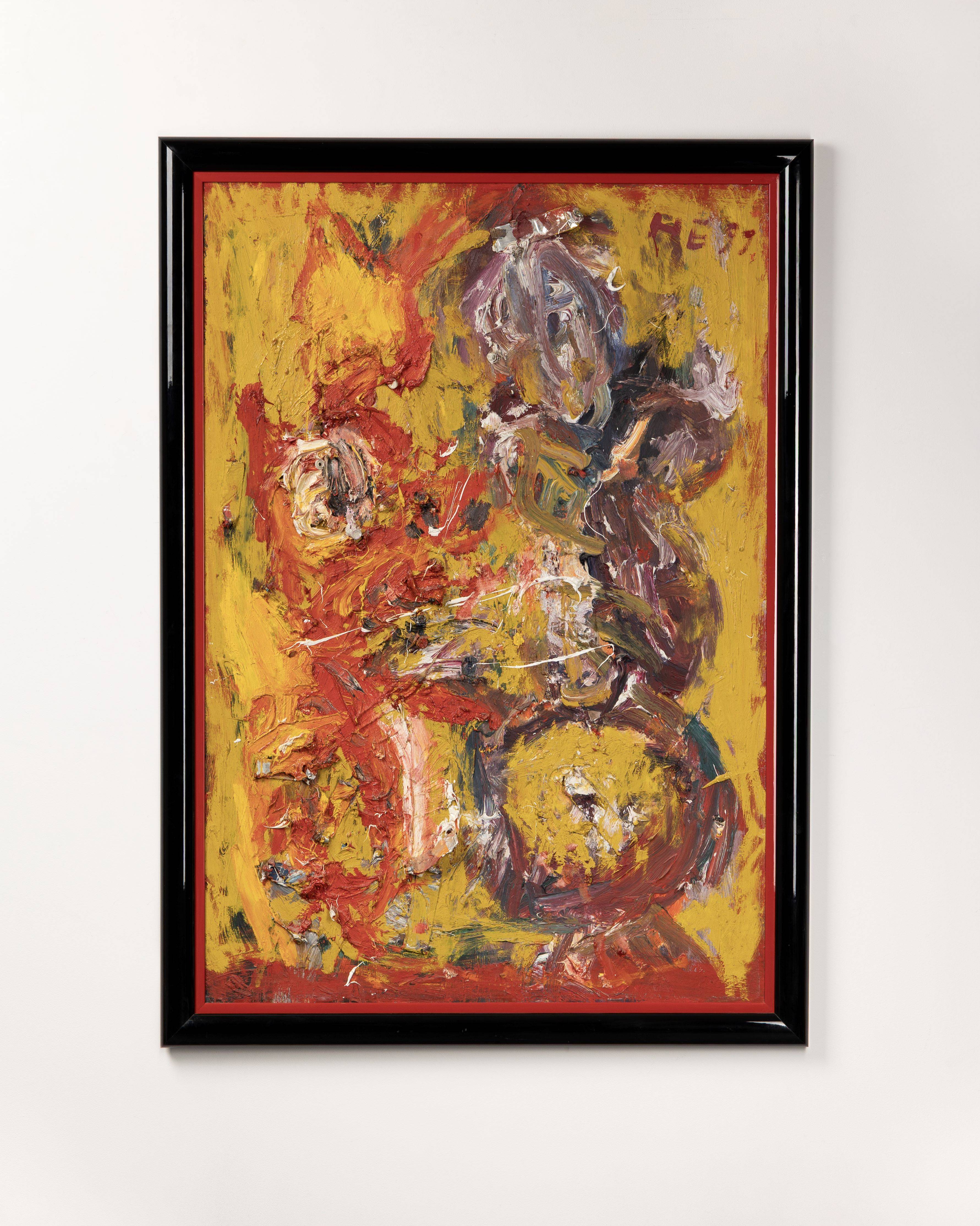This picture shows the following artwork: Hartwig Ebersbach. ”DRACHE + KASPAR”. 1991.