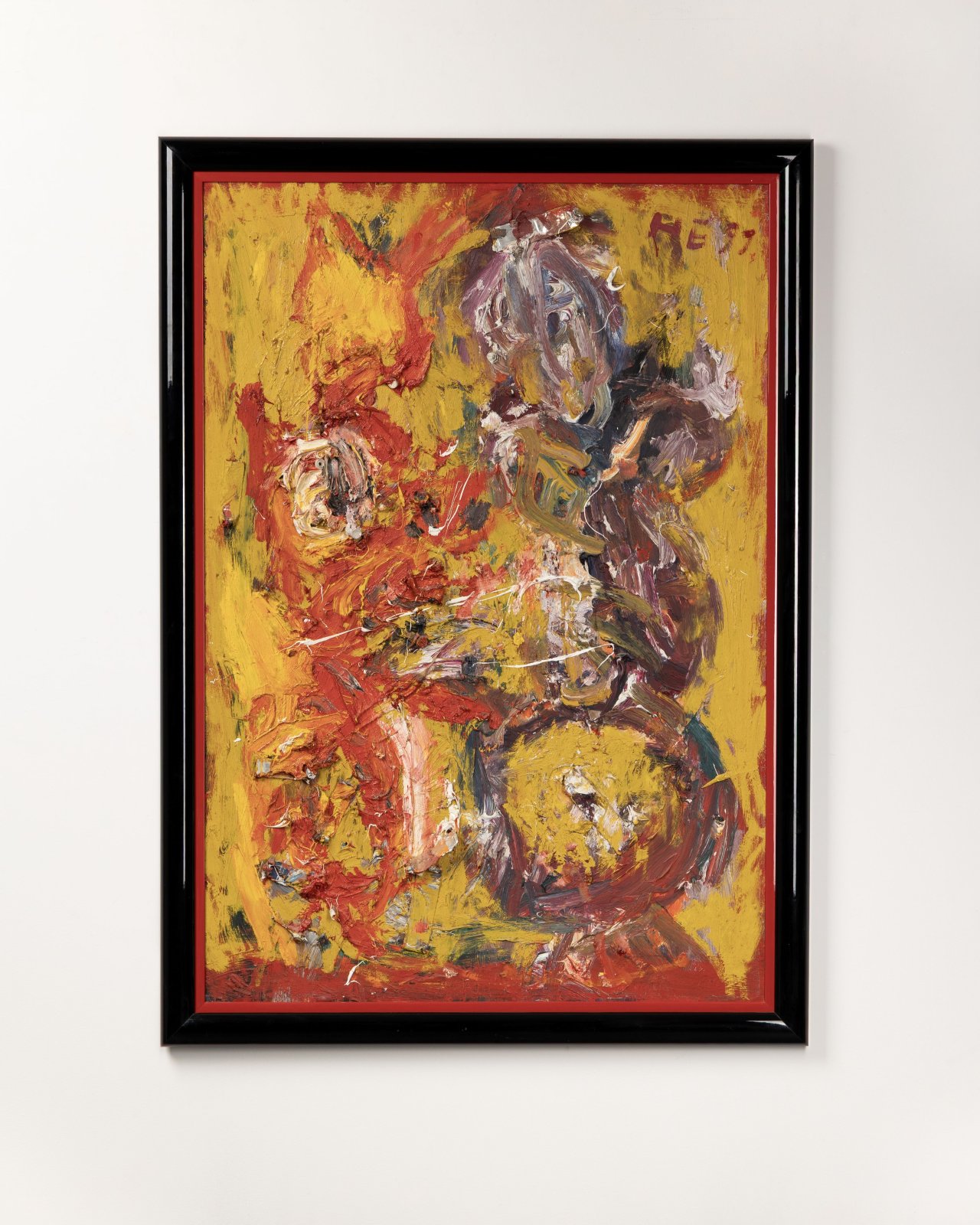 This picture shows the following artwork: Hartwig Ebersbach. ”DRACHE + KASPAR”. 1991.