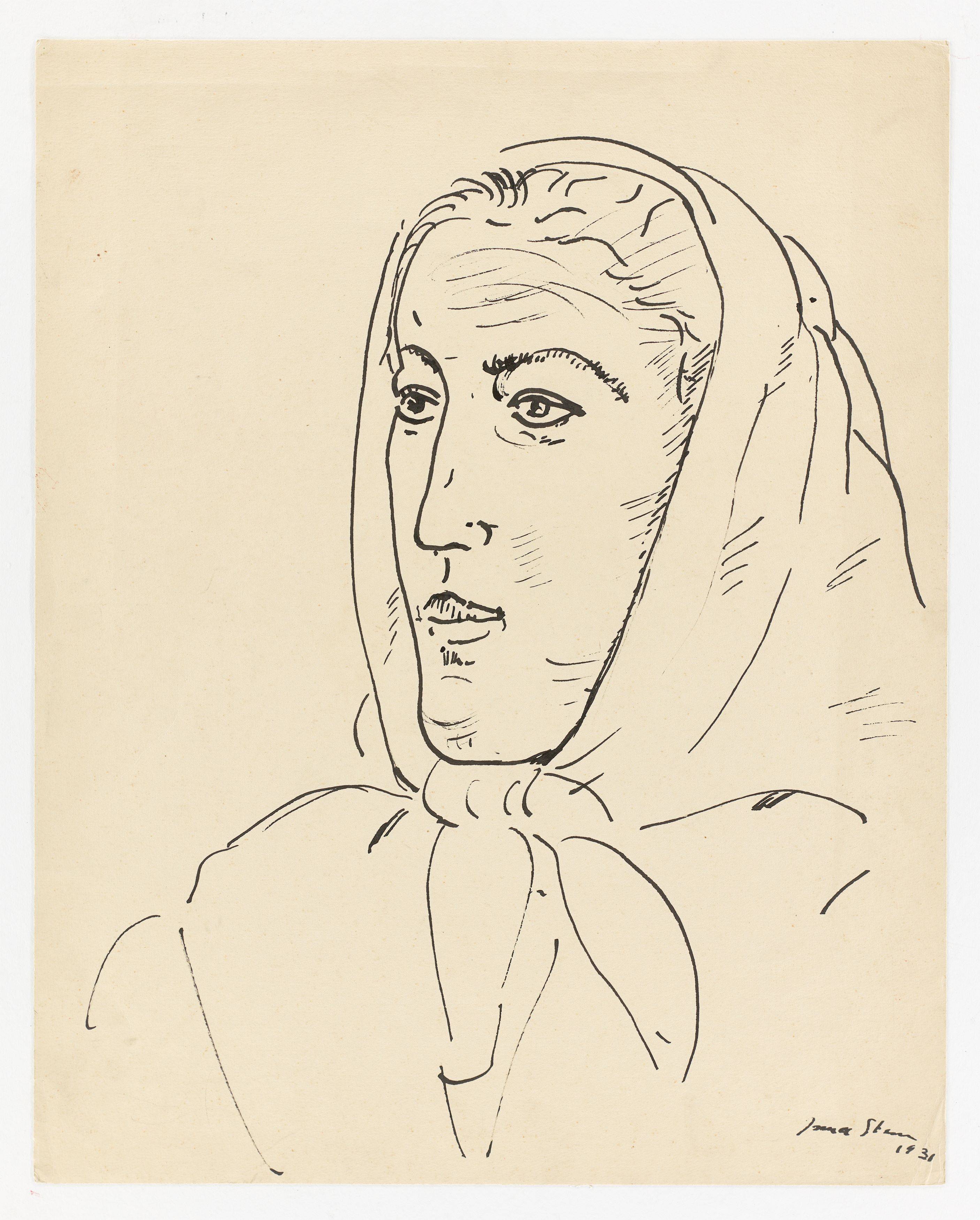 This picture shows the following artwork: Irma Stern. Portrait of a woman. 1931.