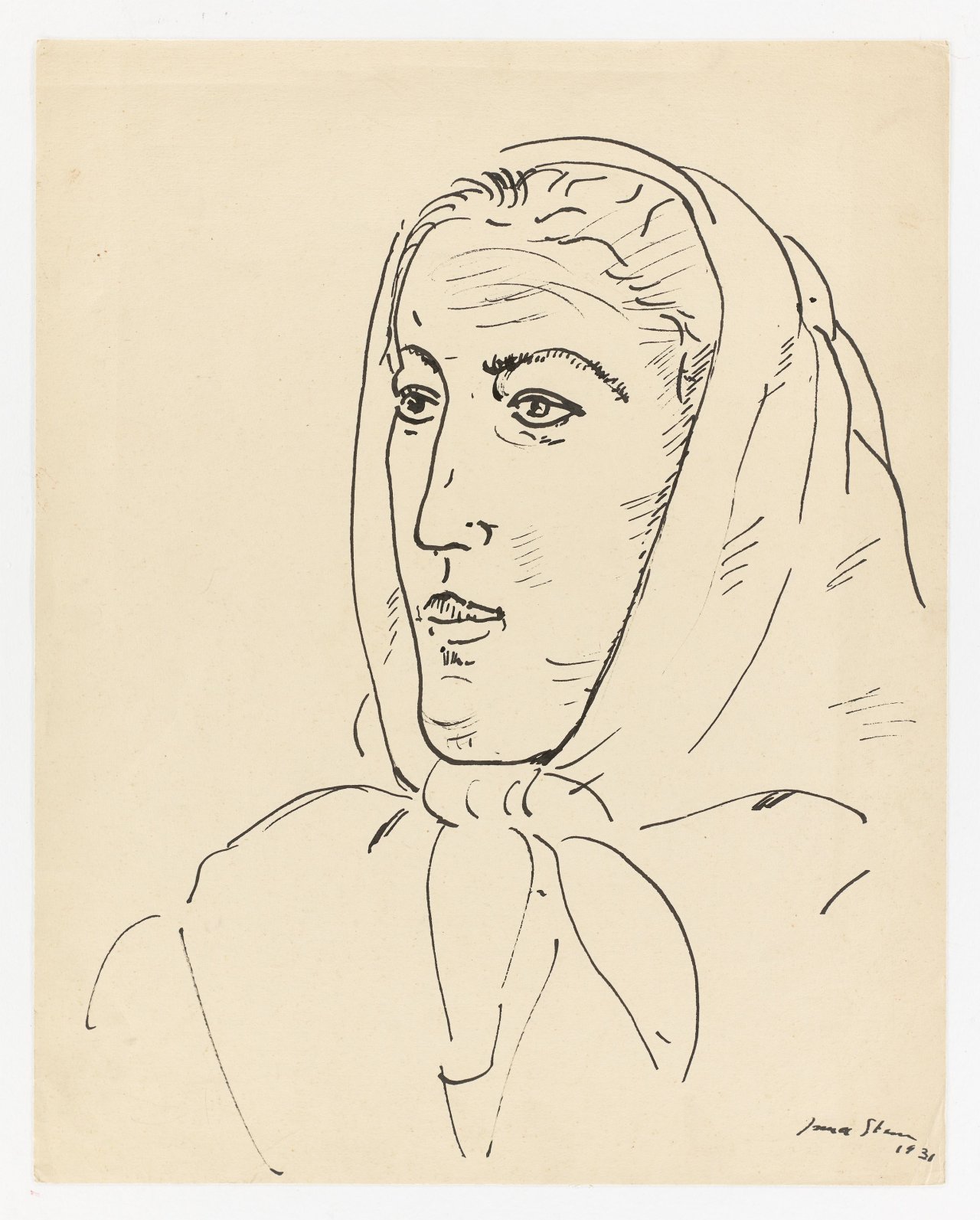 This picture shows the following artwork: Irma Stern. Portrait of a woman. 1931.