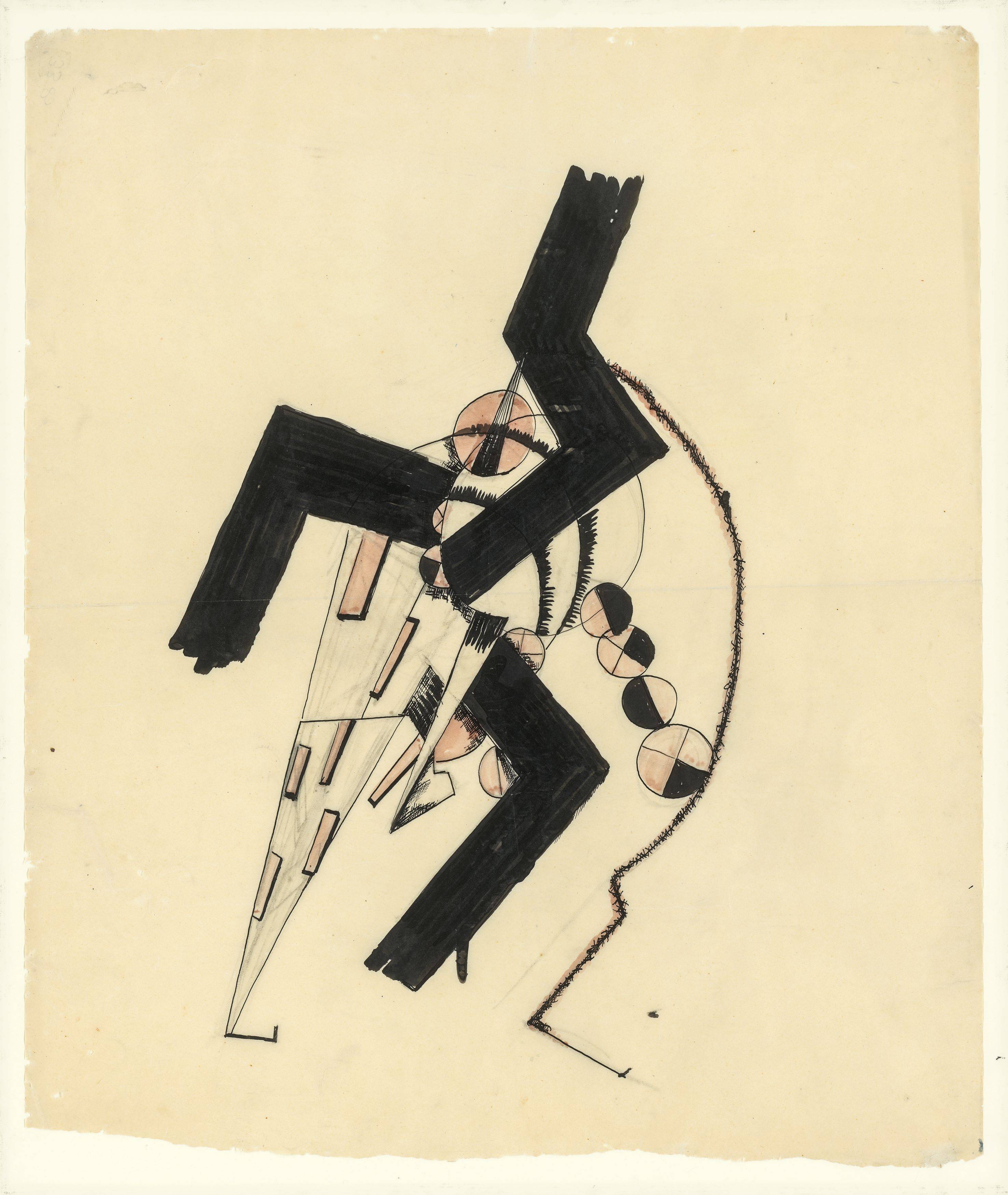 This picture shows the following artwork: Ella Bergmann-Michel. Ohne Titel. Circa 1917/18.