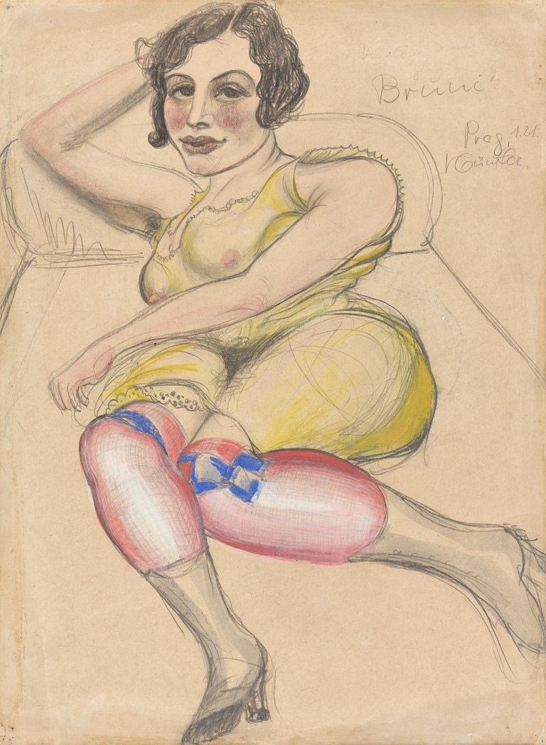 Auf diesem Bild ist das folgende Kunstwerk zu sehen: Kurt Günther. „Bruni“. 1921.