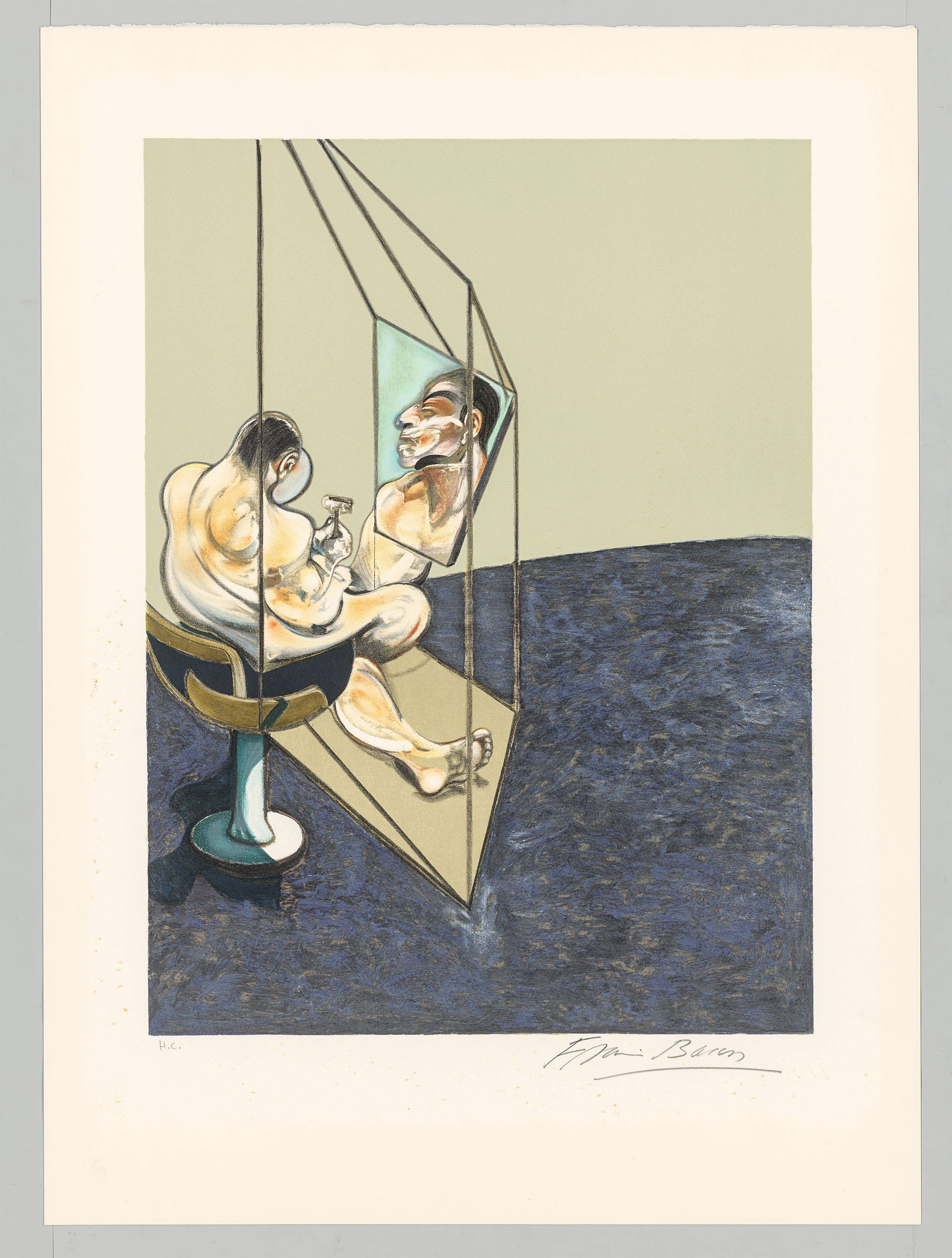 Auf diesem Bild ist das folgende Kunstwerk zu sehen: Francis Bacon. „Three studies of the male back“. 1987.