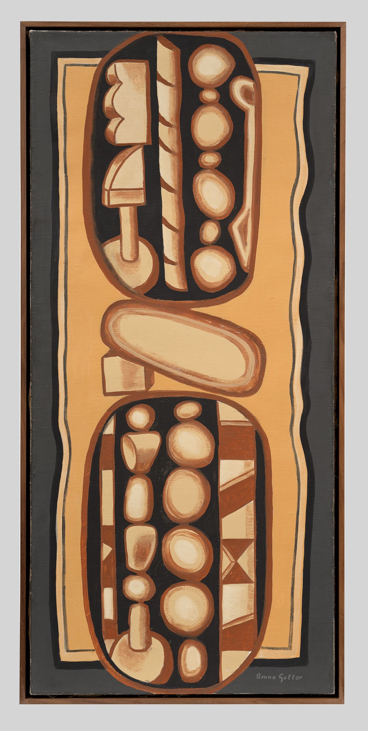 This picture shows the following artwork: Bruno Goller. Timbers. 1957.