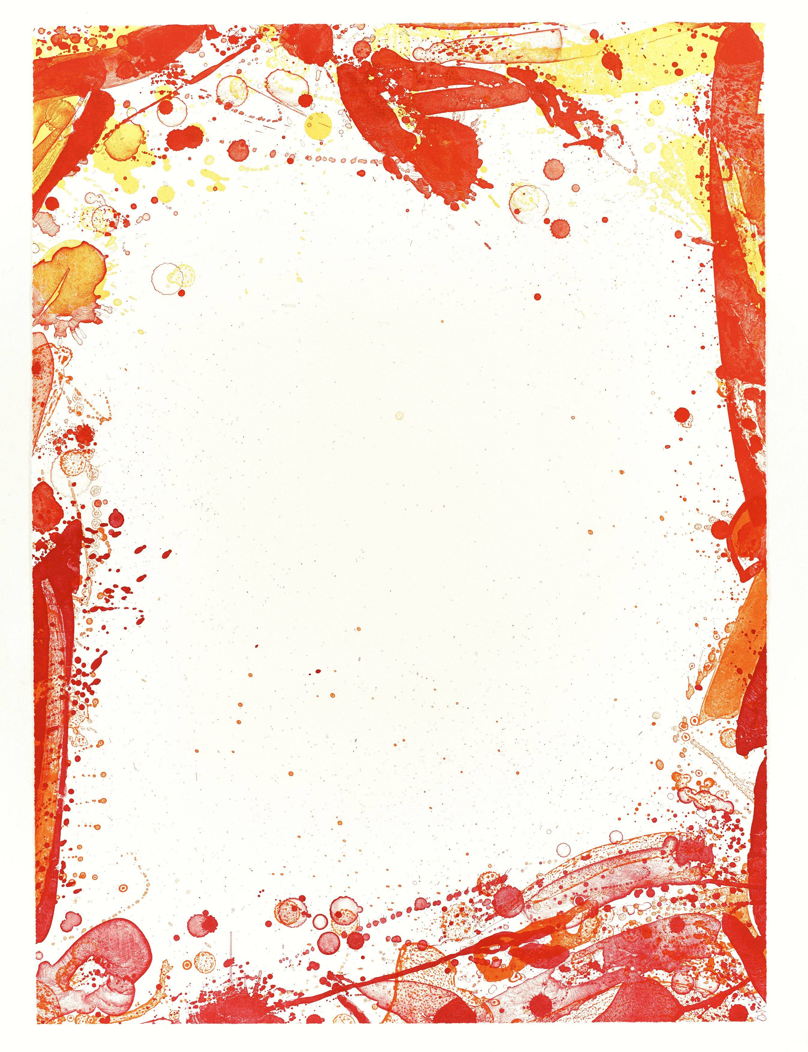 This picture shows the following artwork: Sam Francis. ”Veiled Sail (SF-91)”. 1969.
