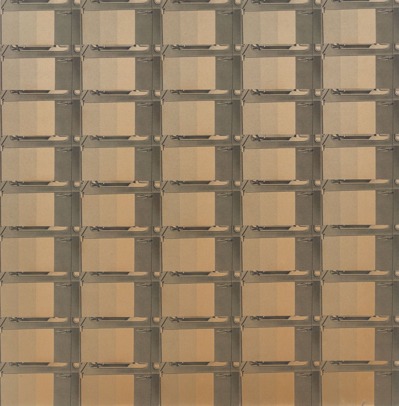 Auf diesem Bild ist das folgende Kunstwerk zu sehen: Peter Roehr. Ohne Titel (FO-106). 1965.