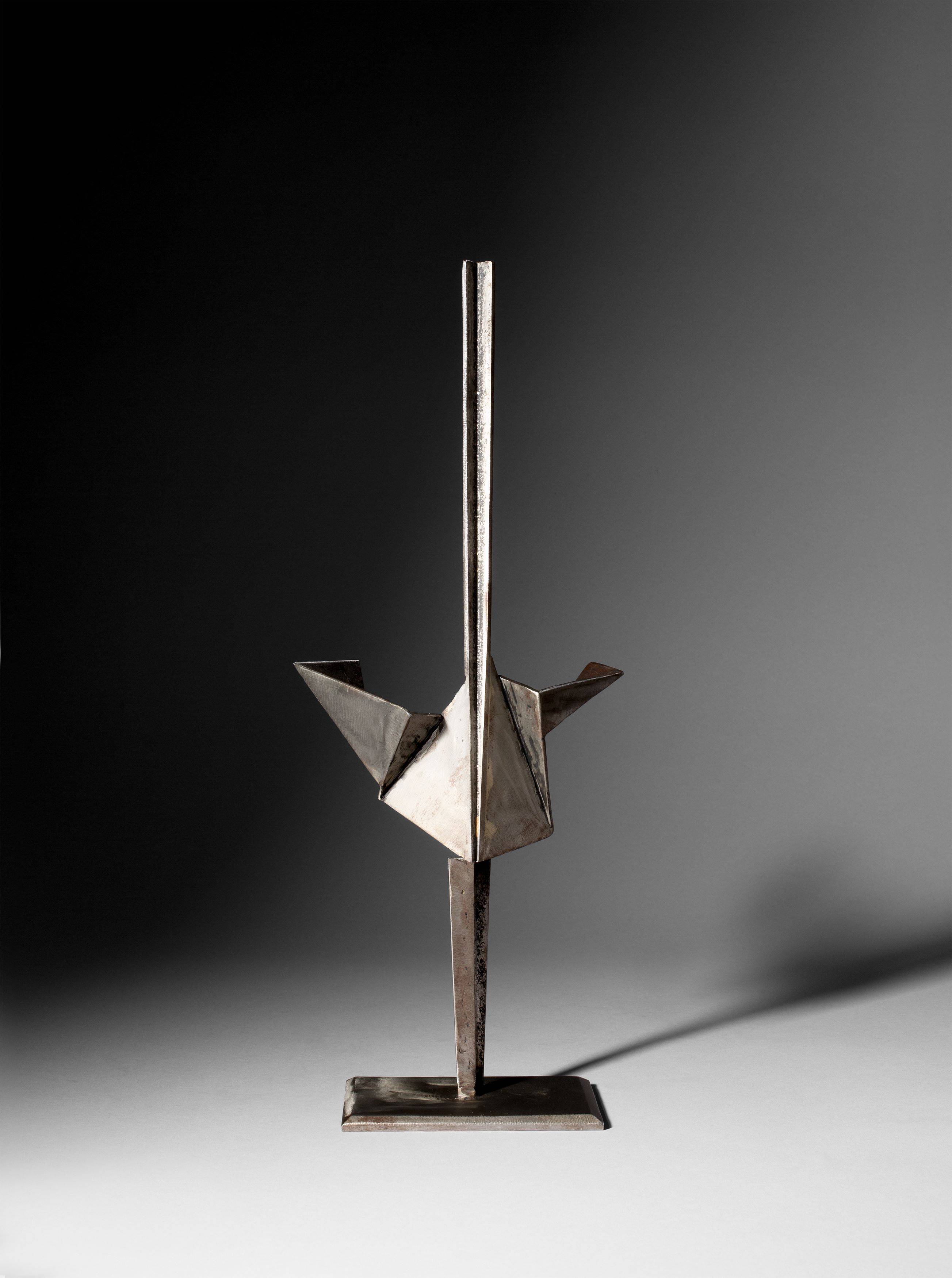 This picture shows the following artwork: Hans Uhlmann. Work Model for the Sculpture in front of the Deutsche Oper in Berlin. 1960/61.