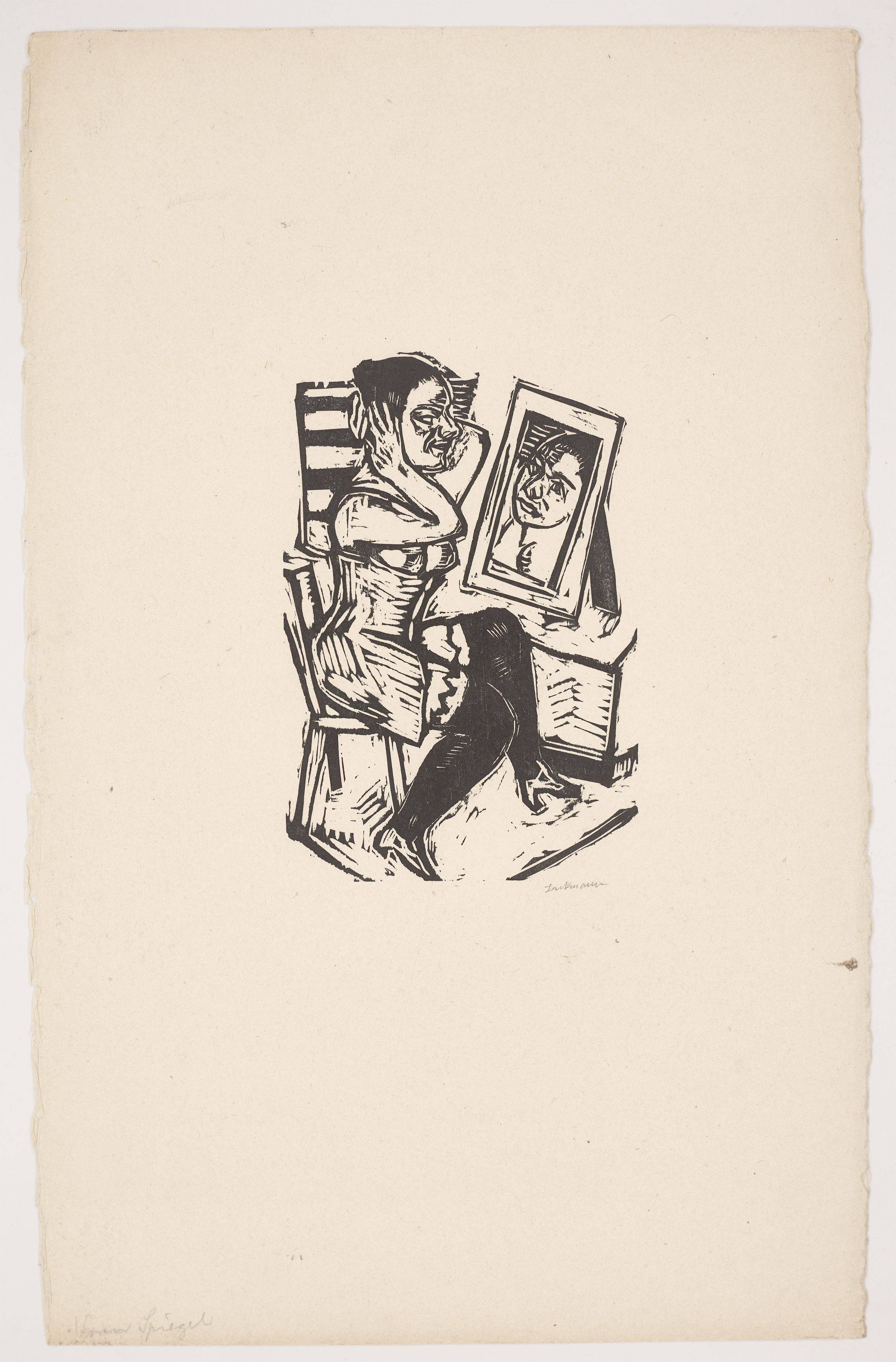 This picture shows the following artwork: Max Beckmann. ”Toilette”. 1923.