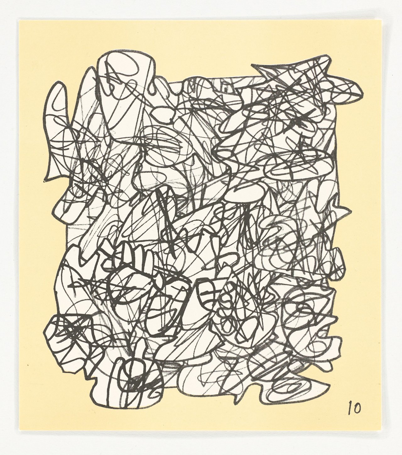 This picture shows the following artwork: Jean Dubuffet. ”Conjectures”. 1983.