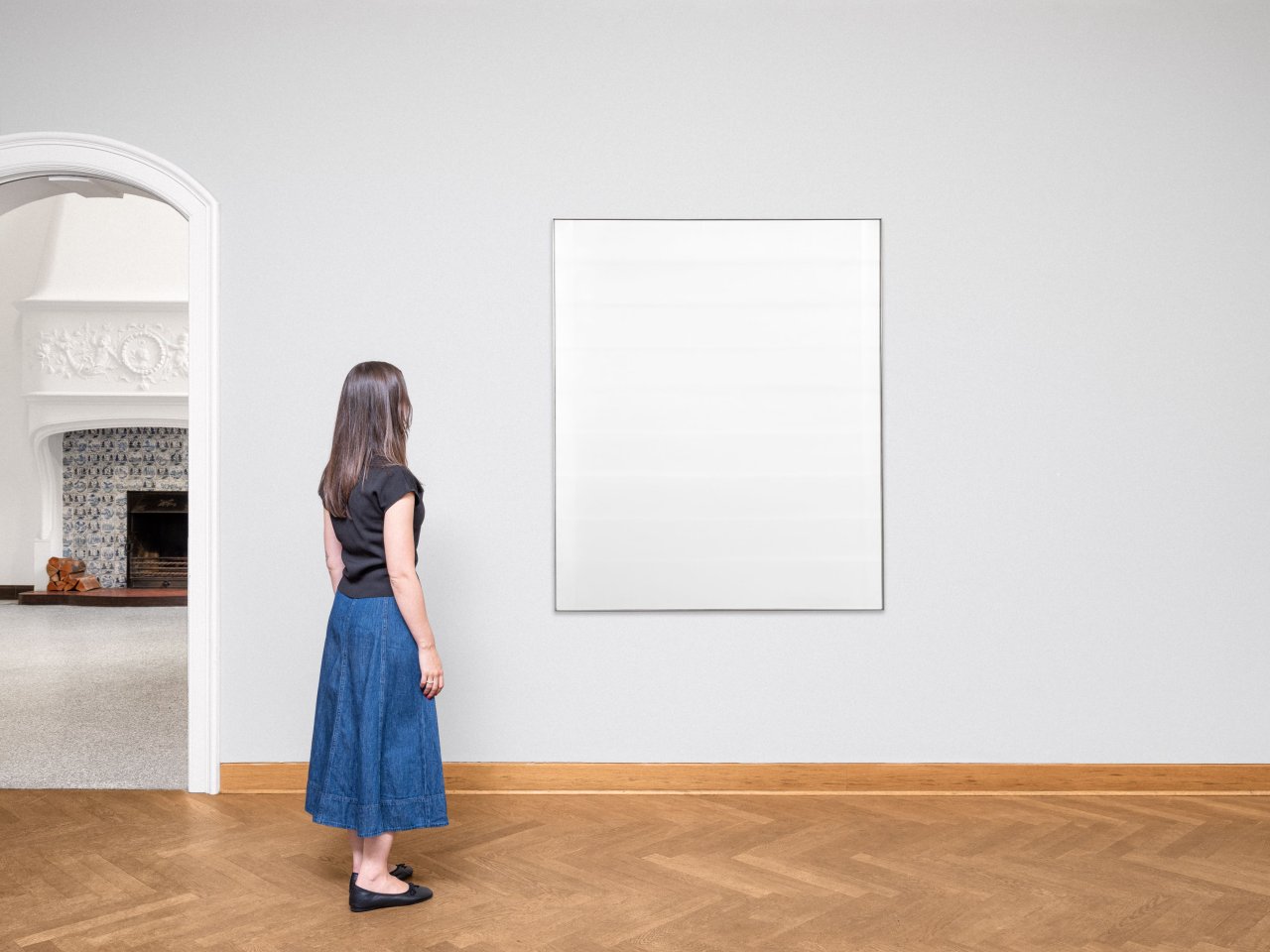 Auf diesem Bild ist das folgende Kunstwerk zu sehen: Raimund Girke. „Weissmodulation“. 1971.