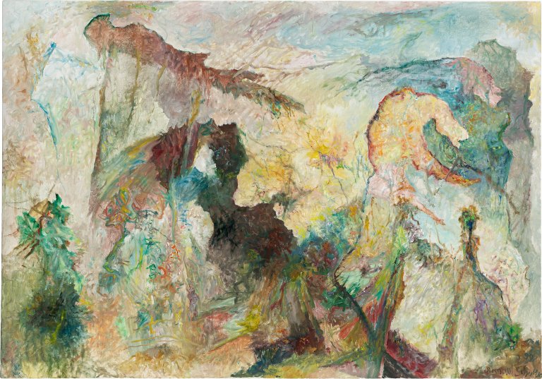 This picture shows the following artwork: Bernard Schultze. ”mit Gleichmut". 1999.