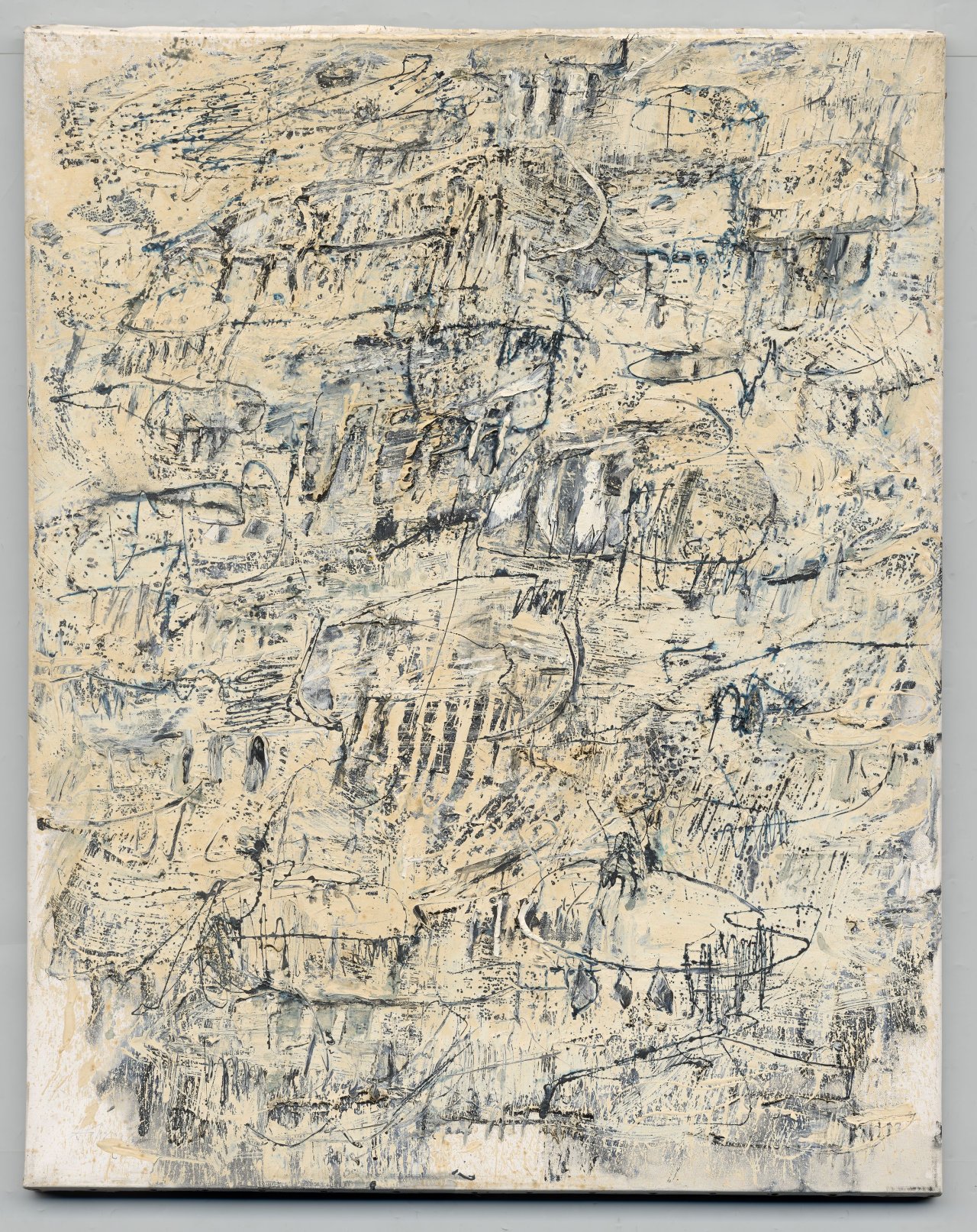 Auf diesem Bild ist das folgende Kunstwerk zu sehen: Gerhard Hoehme. „Orakel“. 1960.