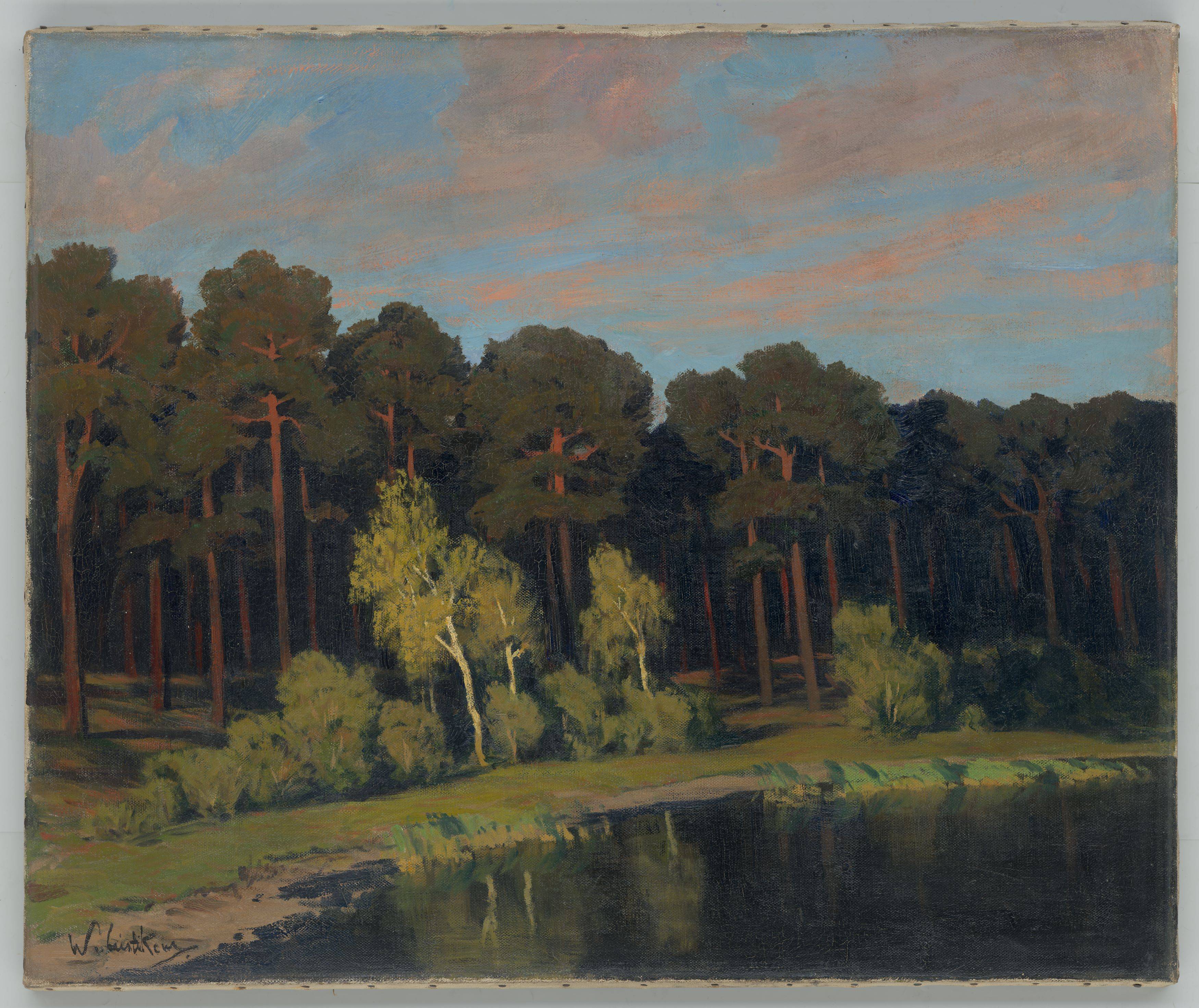 Auf diesem Bild ist das folgende Kunstwerk zu sehen: Walter Leistikow. Märkischer See. Um 1909.