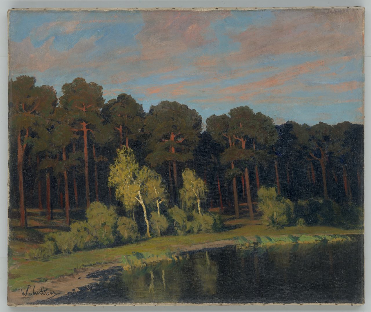 Auf diesem Bild ist das folgende Kunstwerk zu sehen: Walter Leistikow. Märkischer See. Um 1909.