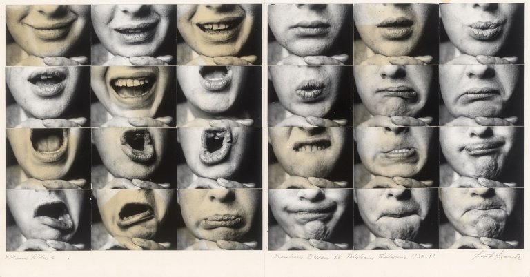This picture shows the following artwork: Kurt Kranz. ”Mund Reihe”. Presumably 1970s (Idee 1930/31).