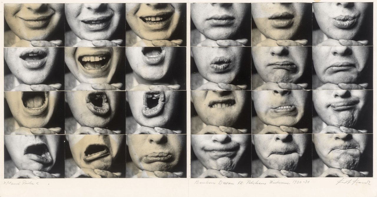 This picture shows the following artwork: Kurt Kranz. ”Mund Reihe”. Presumably 1970s (Idee 1930/31).
