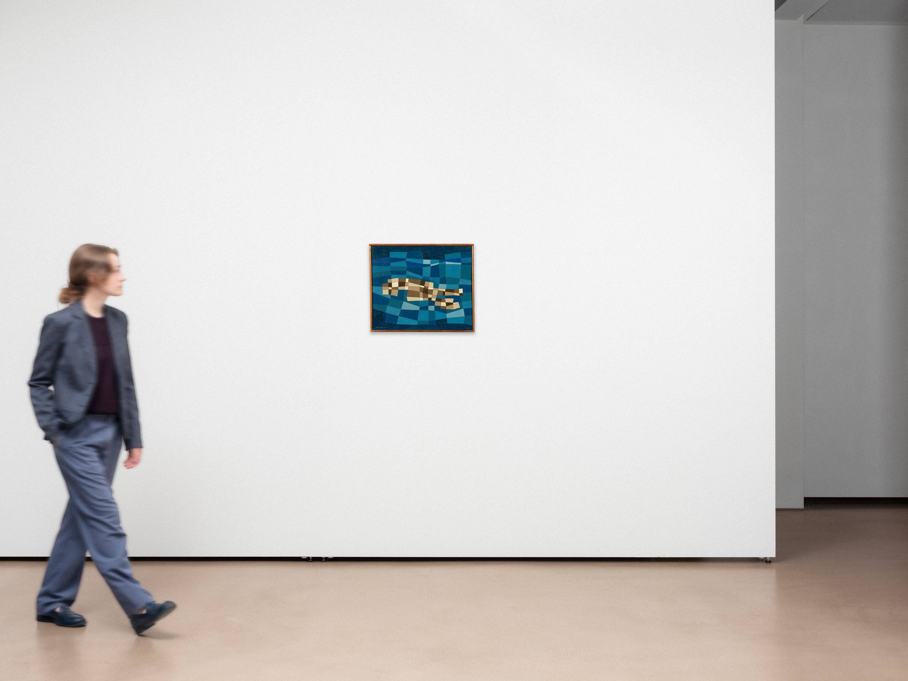 Auf diesem Bild ist das folgende Kunstwerk zu sehen: Jean Leppien. „9/55 XCVIII“. 1955.