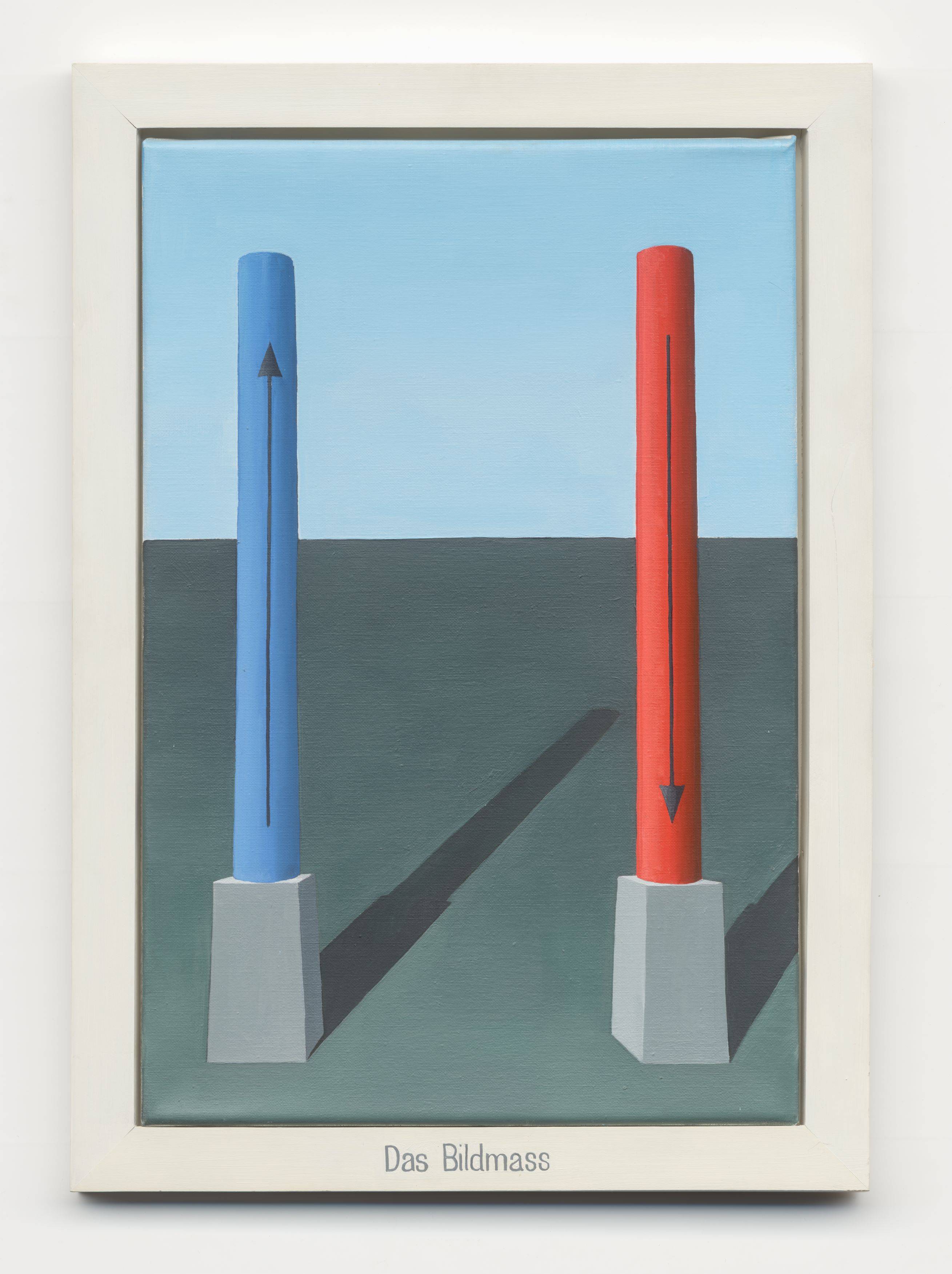 This picture shows the following artwork: Thomas Huber. ”Das Bildmass”. 1989.