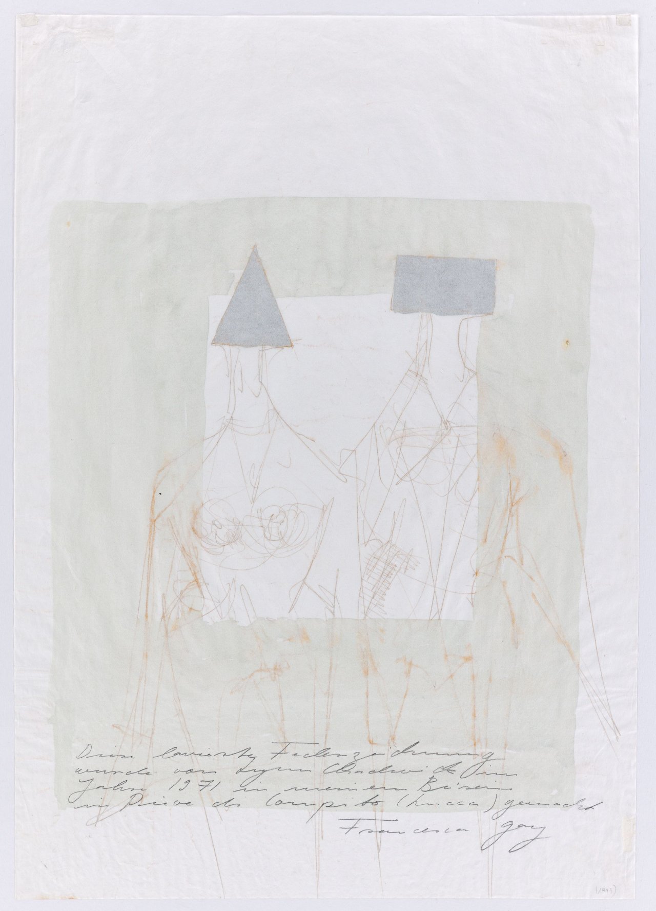 Auf diesem Bild ist das folgende Kunstwerk zu sehen: Lynn Chadwick. „Sitting Couple“. 1971.