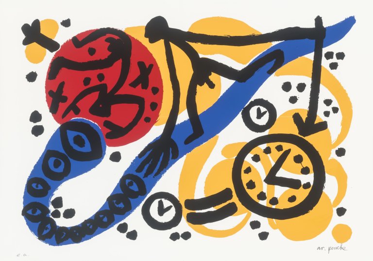 Auf diesem Bild ist das folgende Kunstwerk zu sehen: A.R. Penck. „Perry Rhodan 2“. 1996.