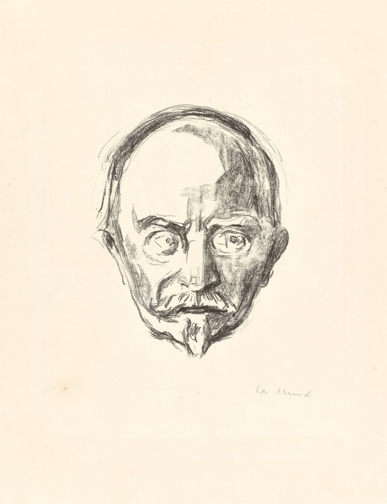 This picture shows the following artwork: Edvard Munch. ”Christian Sinding”. 1912.