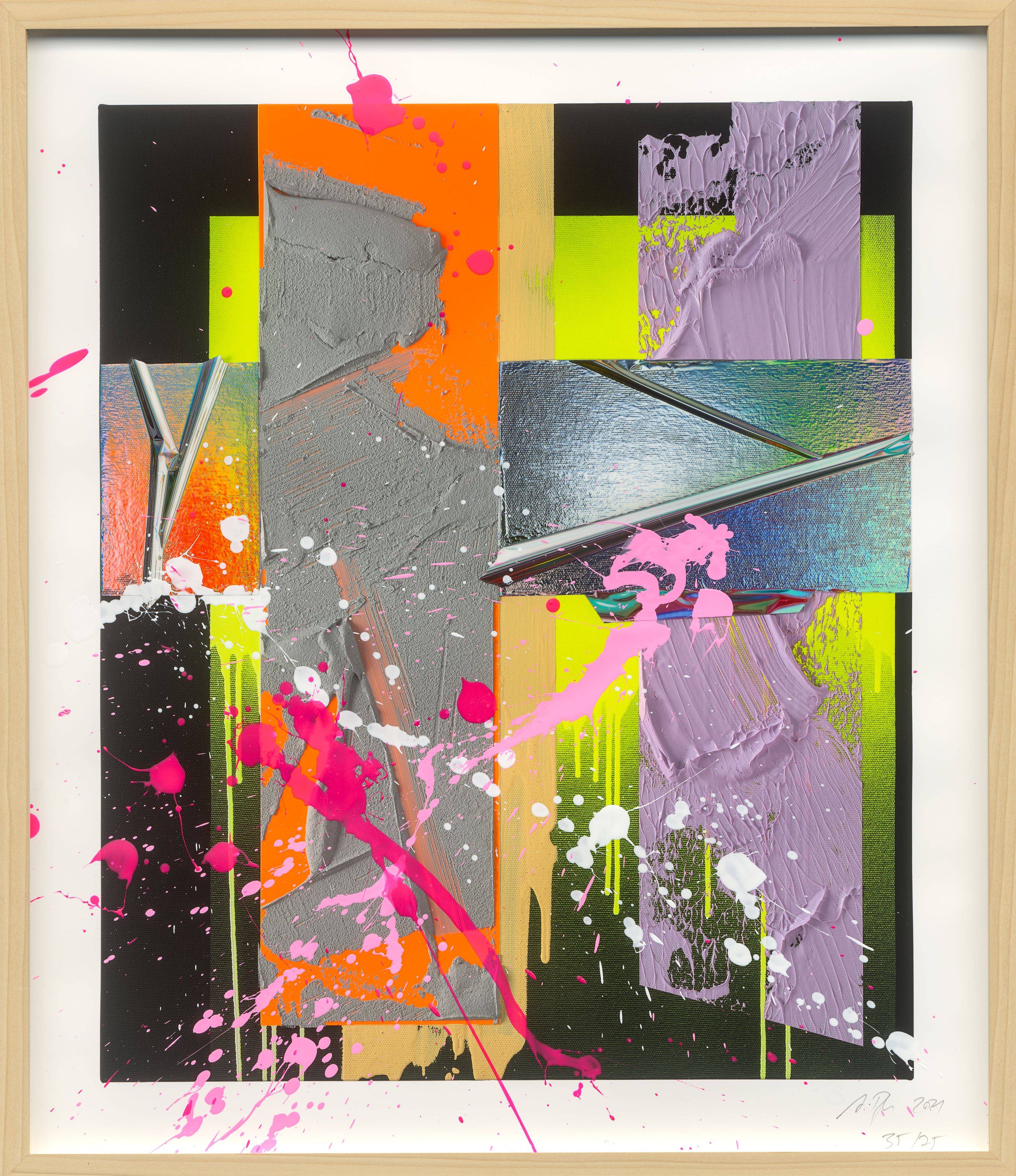 Auf diesem Bild ist das folgende Kunstwerk zu sehen: Anselm Reyle. „Time“. 2021.