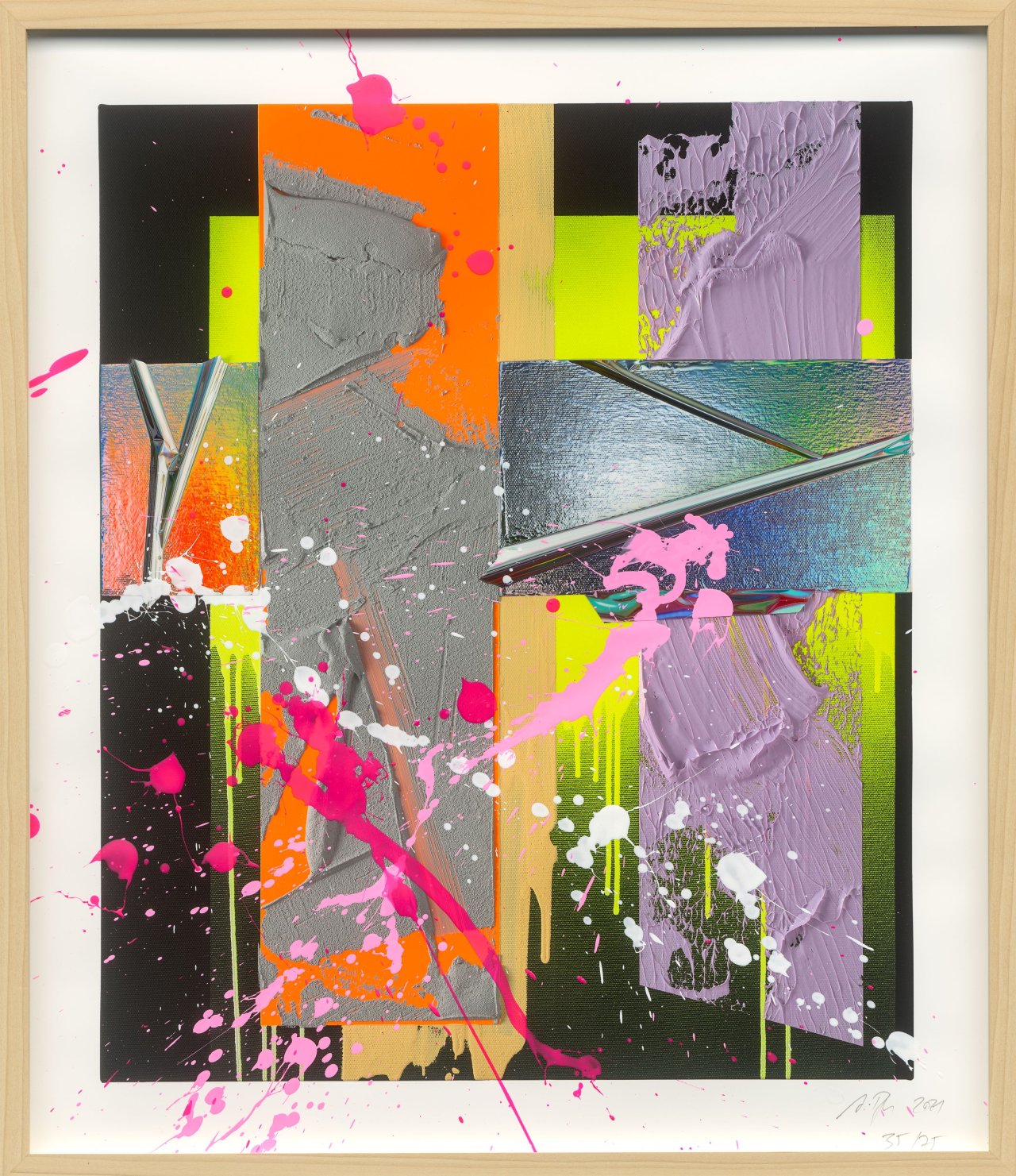 Auf diesem Bild ist das folgende Kunstwerk zu sehen: Anselm Reyle. „Time“. 2021.