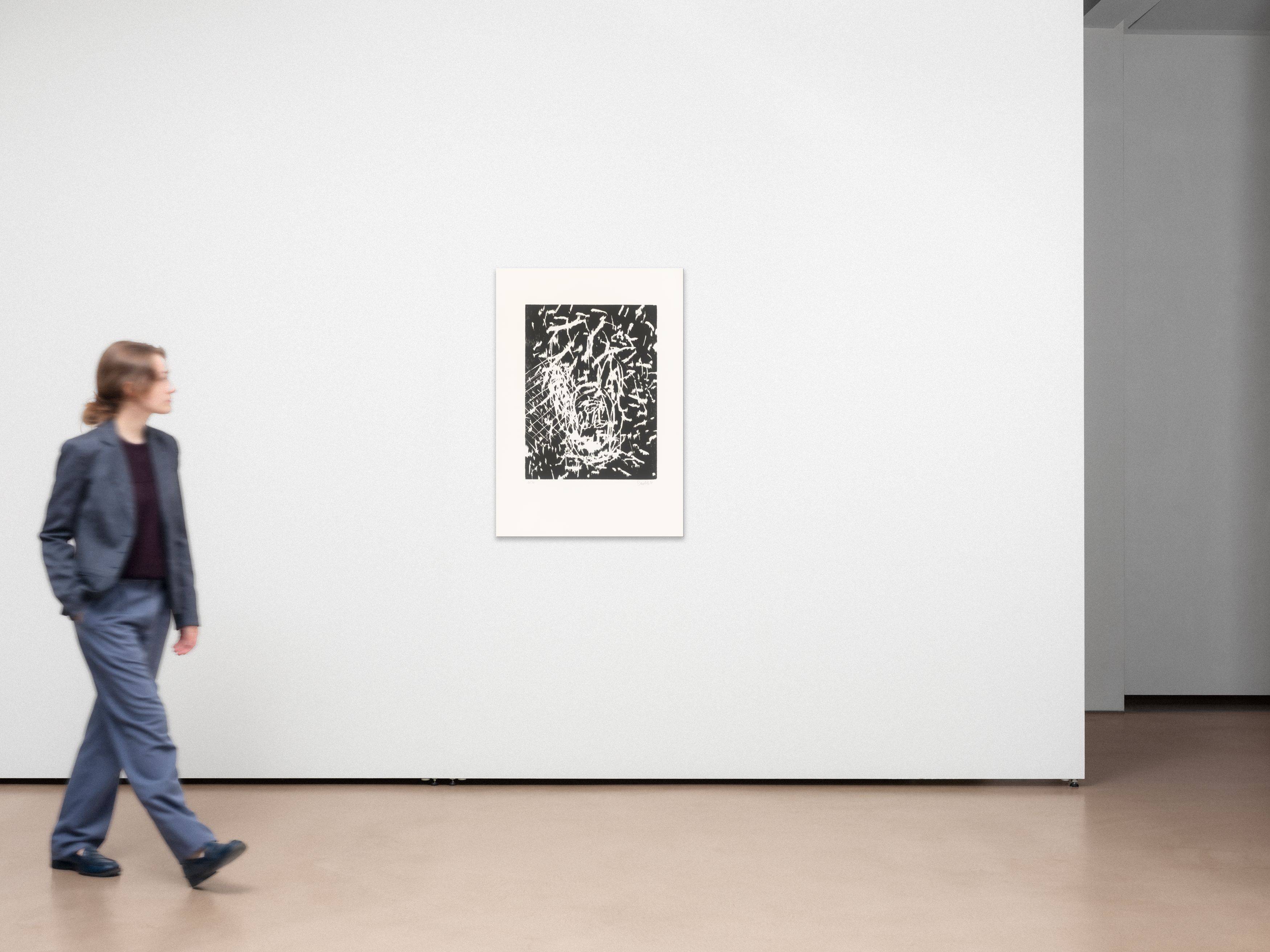 Auf diesem Bild ist das folgende Kunstwerk zu sehen: Georg Baselitz. „Dresdner Frau IV“. 1990.