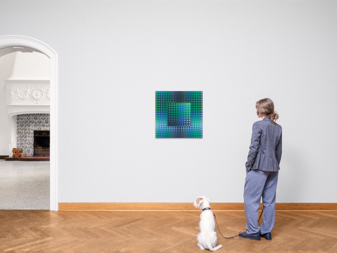 Auf diesem Bild ist das folgende Kunstwerk zu sehen: Victor Vasarely. „Zett kz“. 1968.