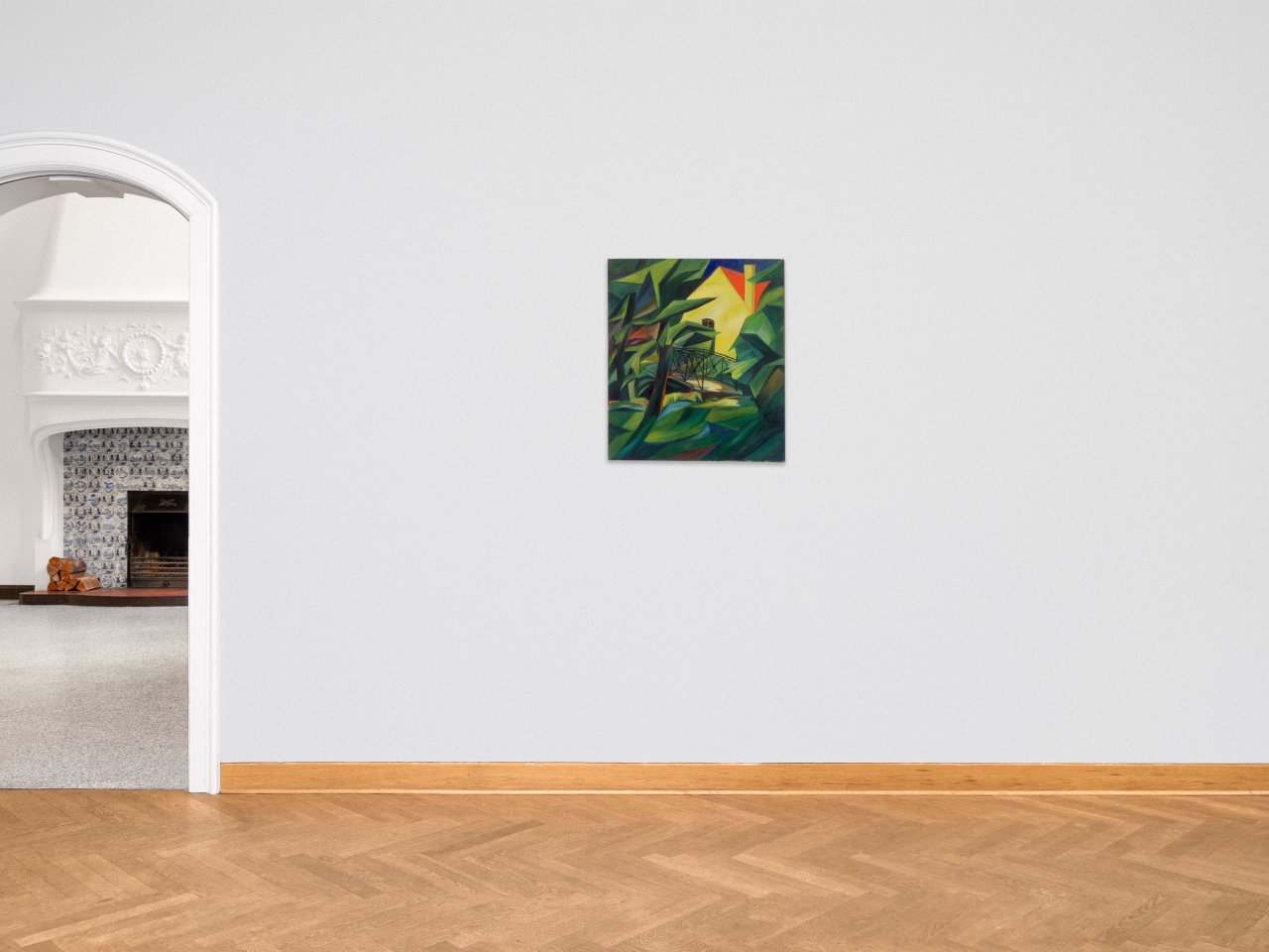 Auf diesem Bild ist das folgende Kunstwerk zu sehen: Harry Deierling. „Tiergarten I“. 1914.