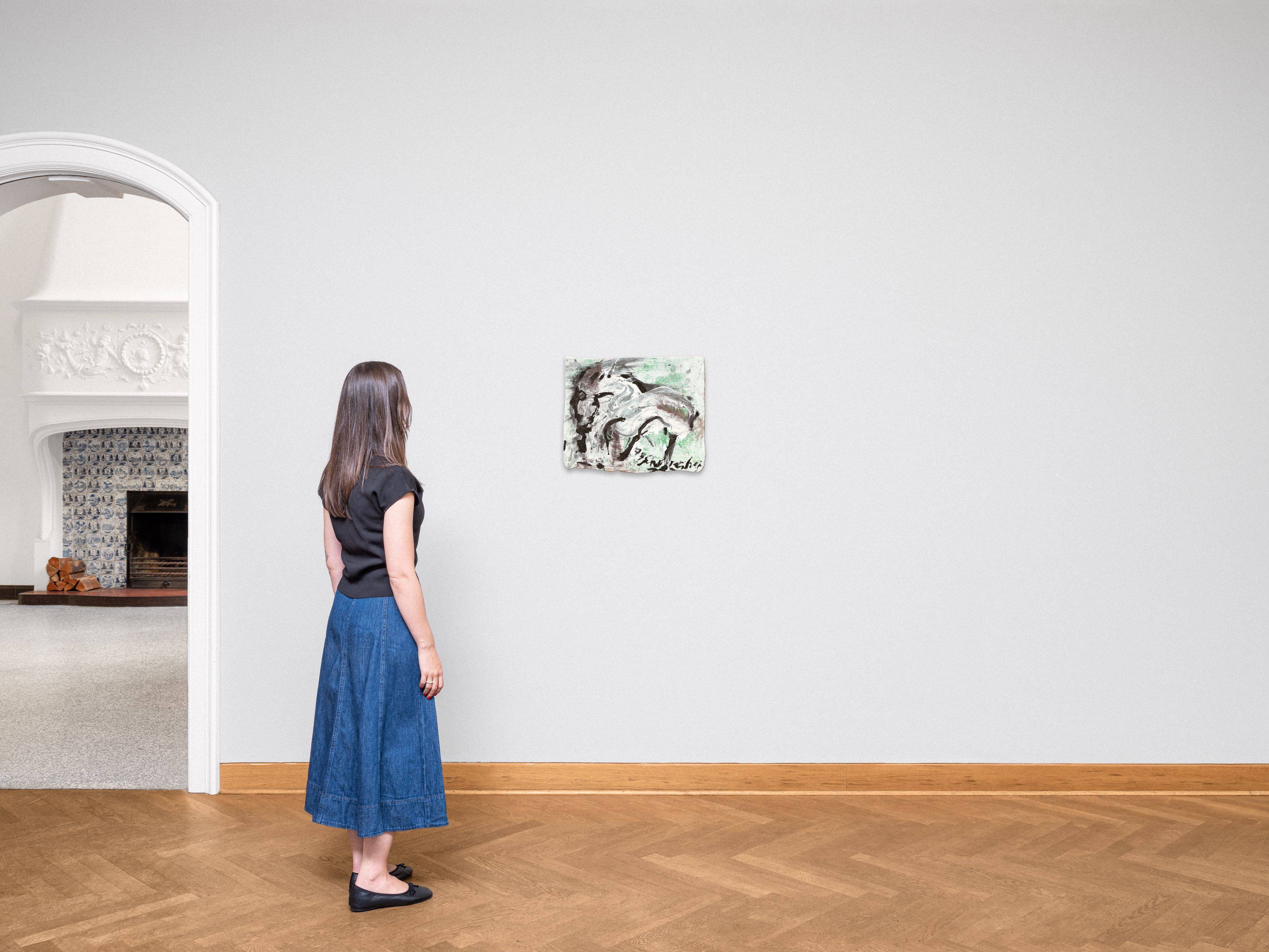 This picture shows the following artwork: Emil Schumacher. ”GB-13/1999”. 1999.