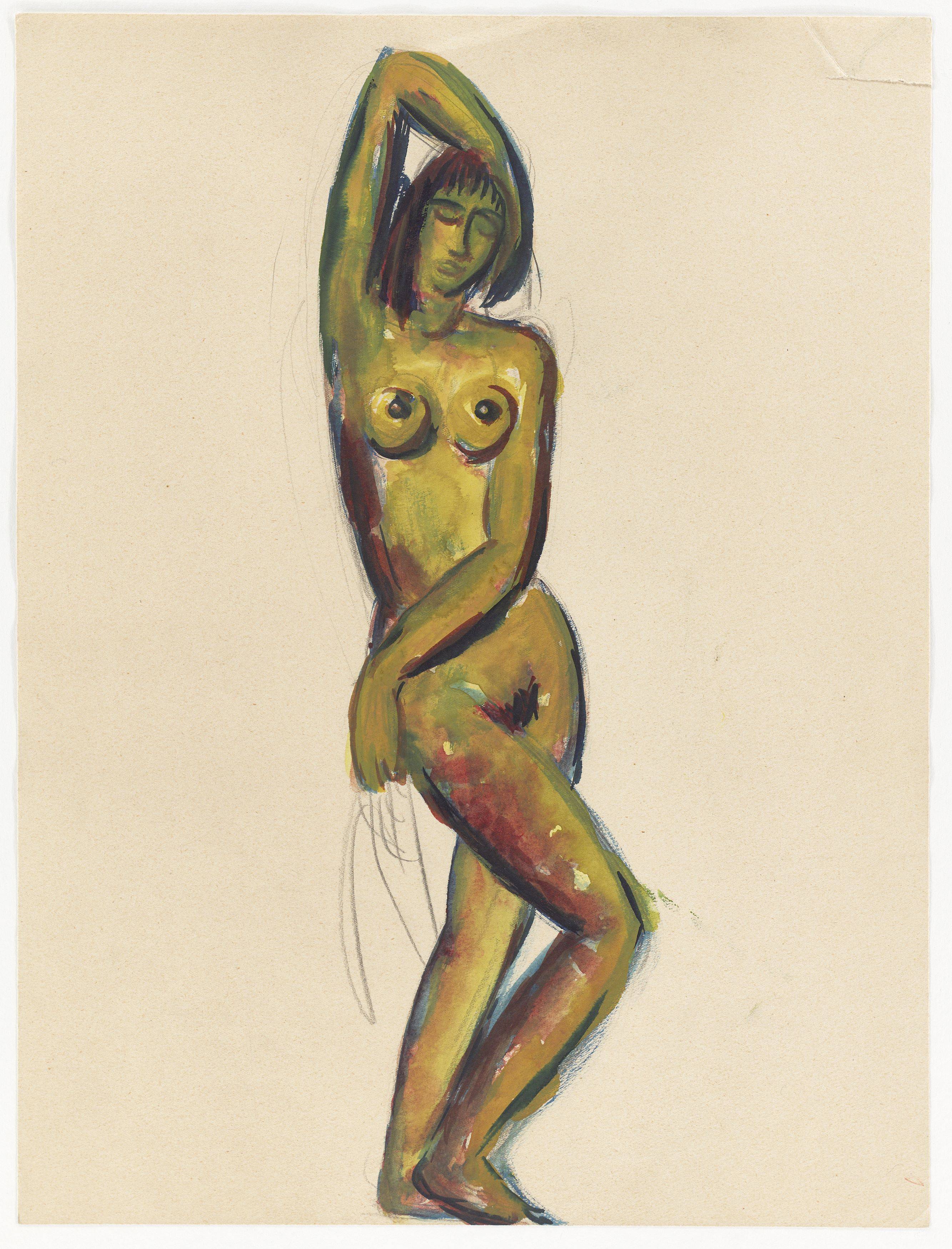 This picture shows the following artwork: Fritz Wotruba. Standing female nude. Circa 1932–34.