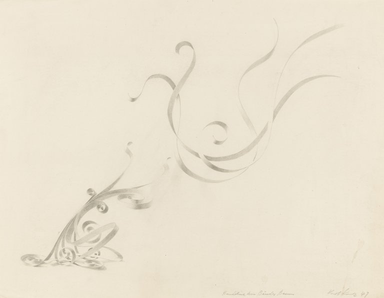 This picture shows the following artwork: Kurt Kranz. ”Bandolina am Bänder Baum”. 1947.