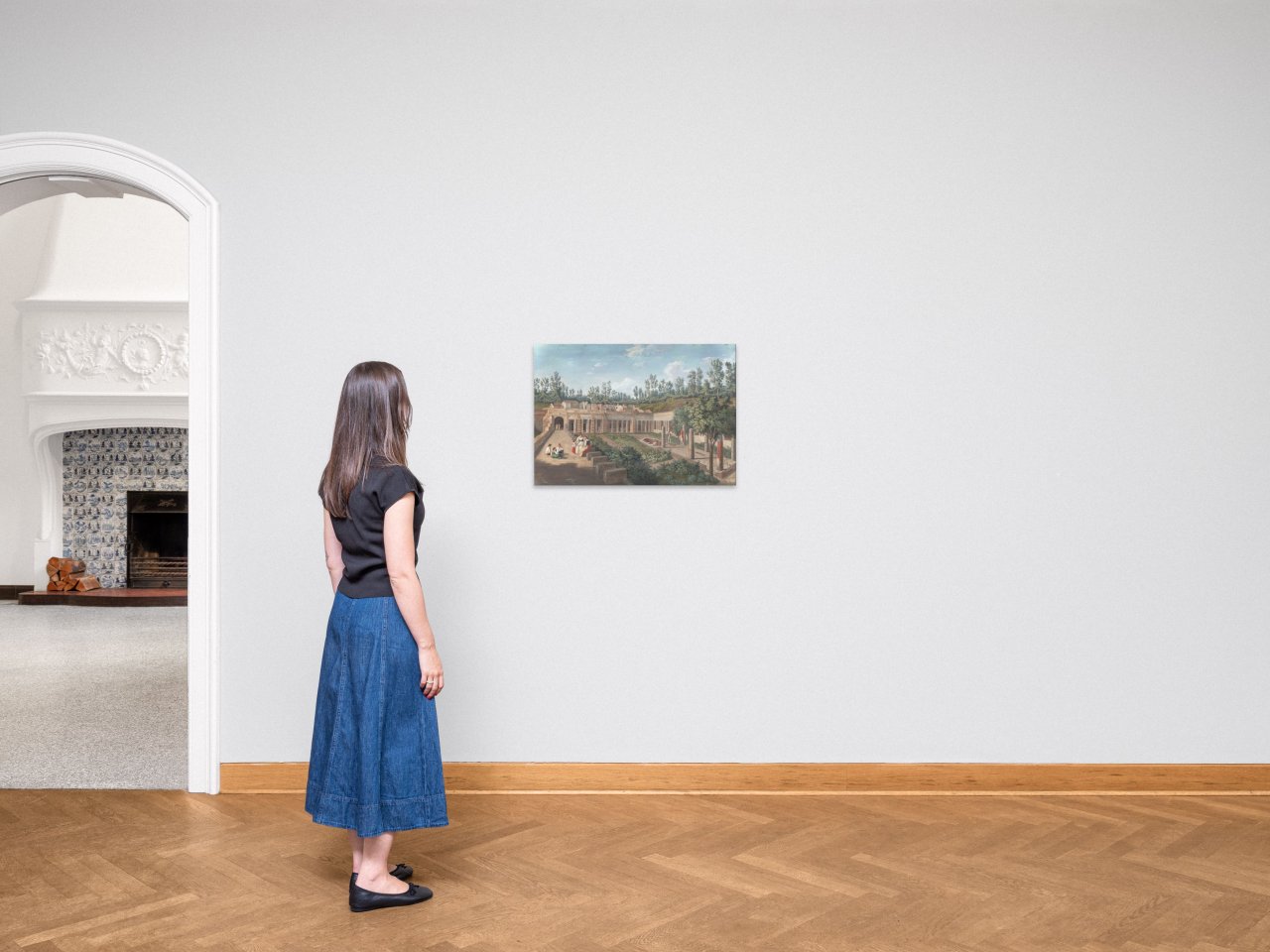 This picture shows the following artwork: Jakob Philipp Hackert. ”Die Villa des Diomedes in Pompeji”. 1793.