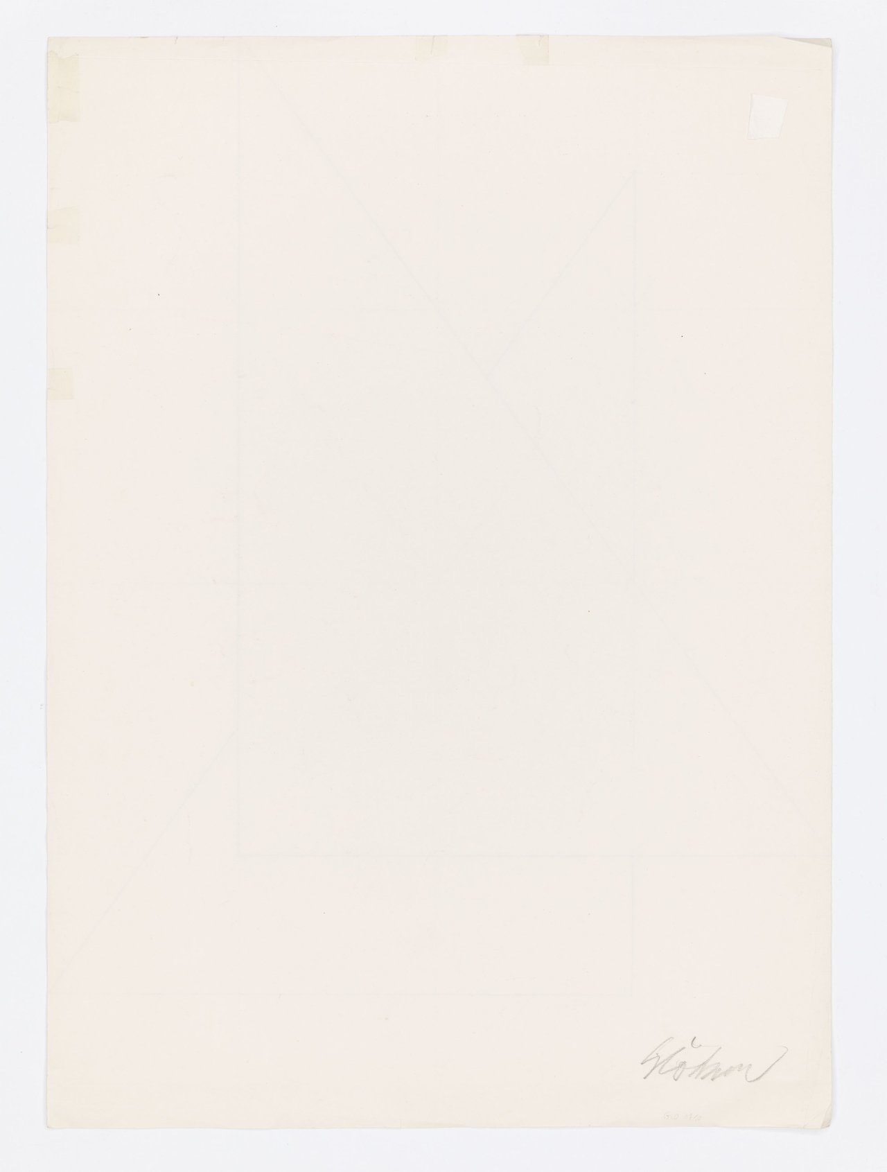 This picture shows the following artwork: Hermann Glöckner. Untitled. 1981.