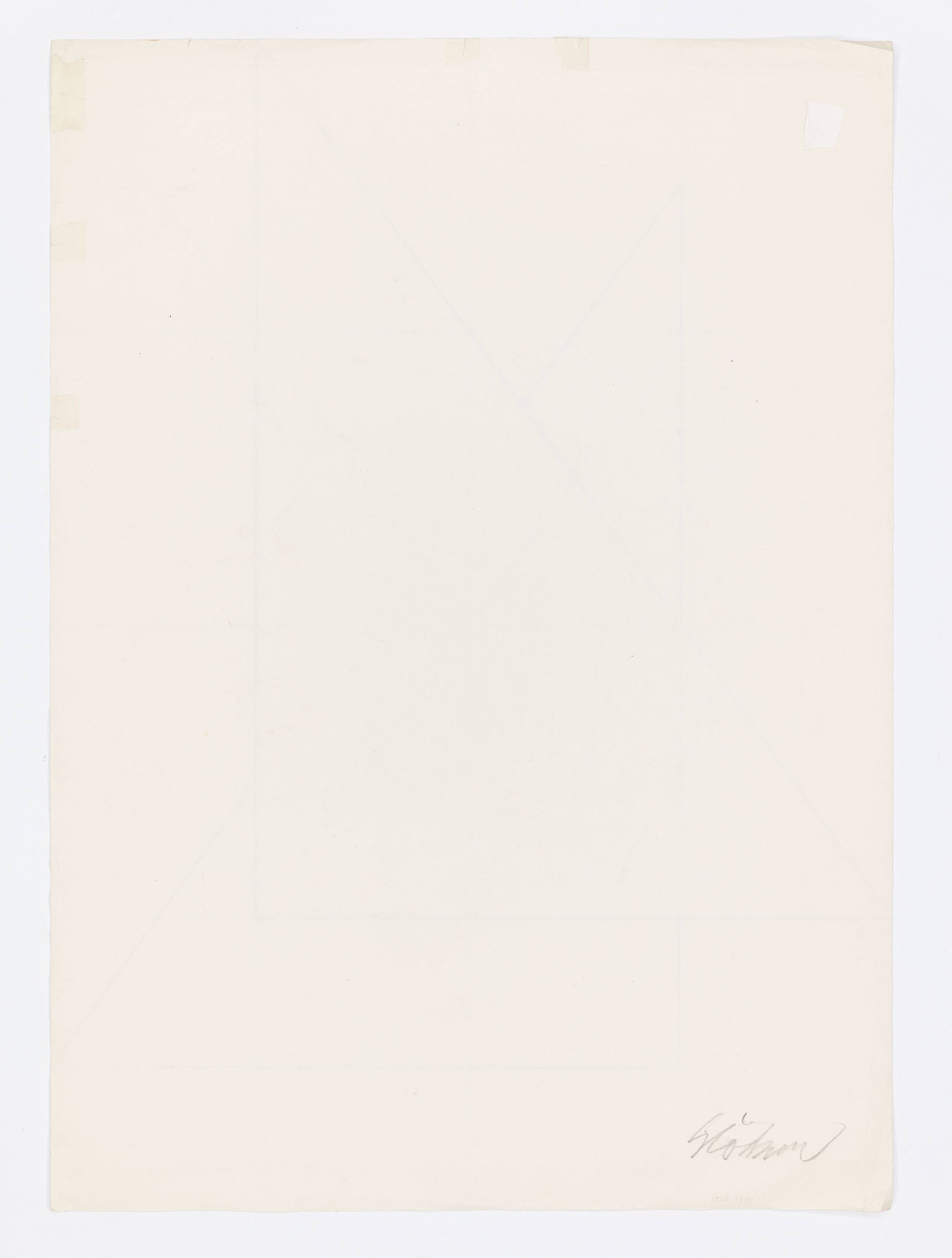 This picture shows the following artwork: Hermann Glöckner. Untitled. 1981.