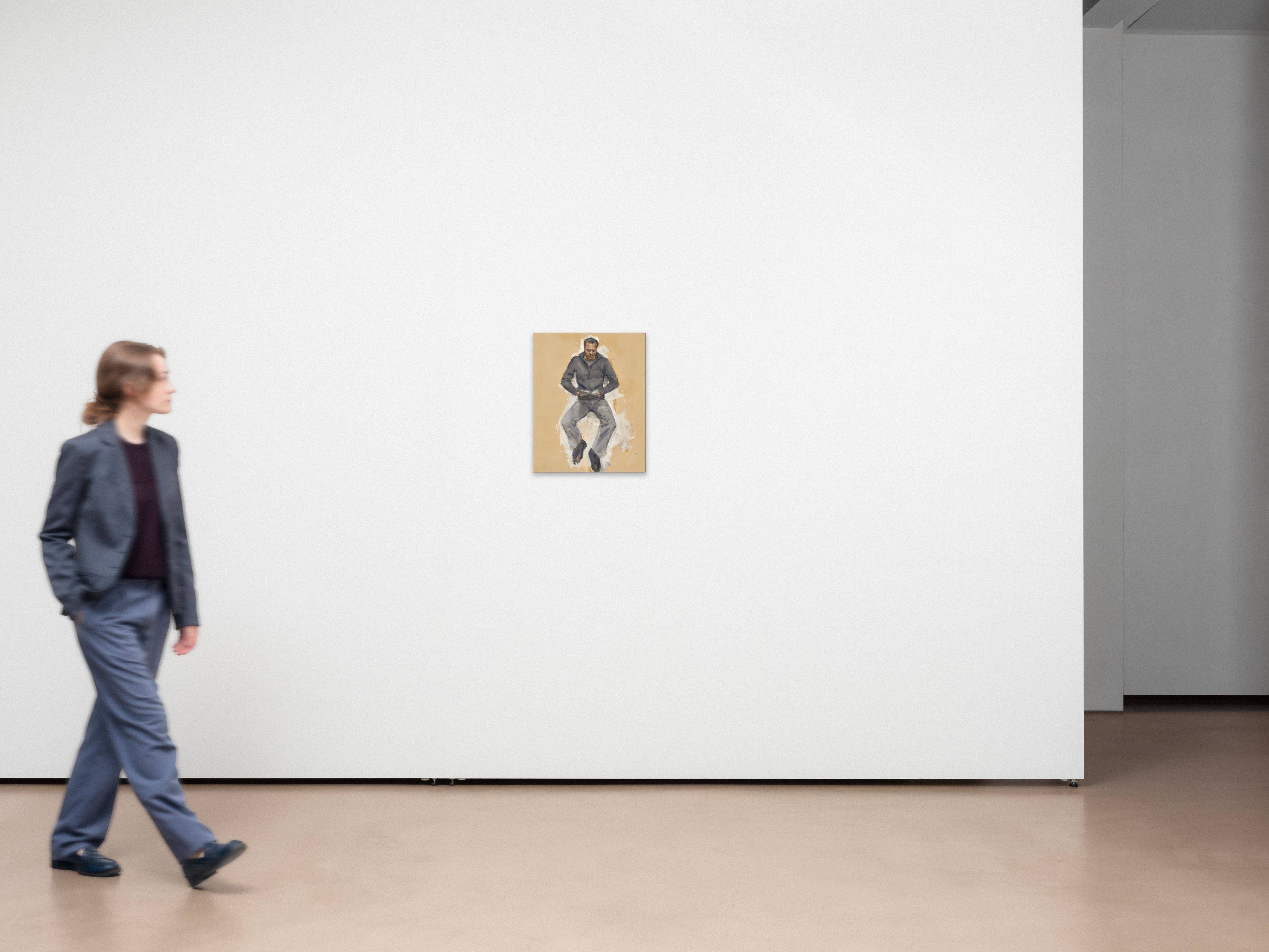 This picture shows the following artwork: Steven Black. Untitled (Man reading). 2003.