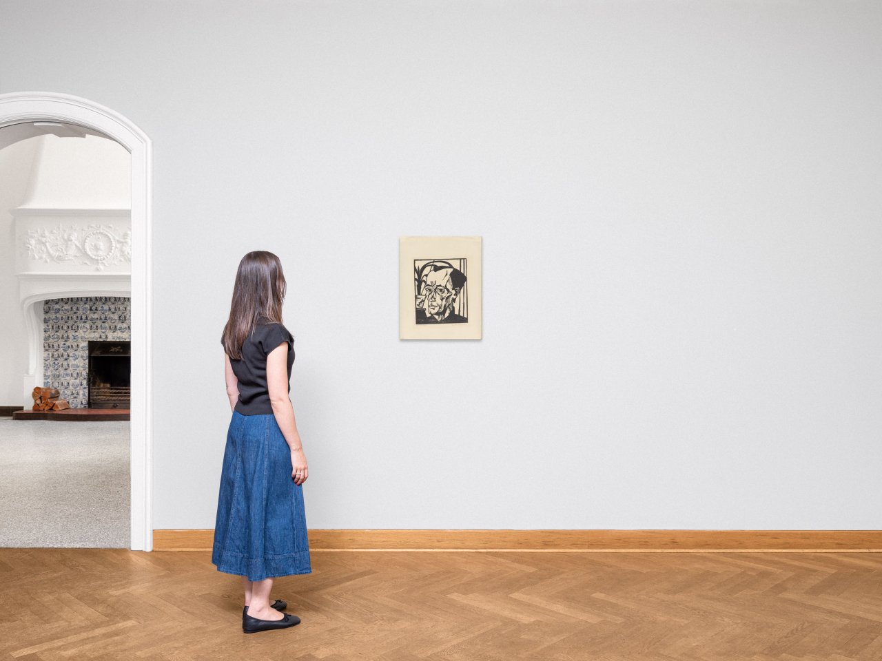 Auf diesem Bild ist das folgende Kunstwerk zu sehen: Erich Heckel. „Bildnis E.H.“. 1917.