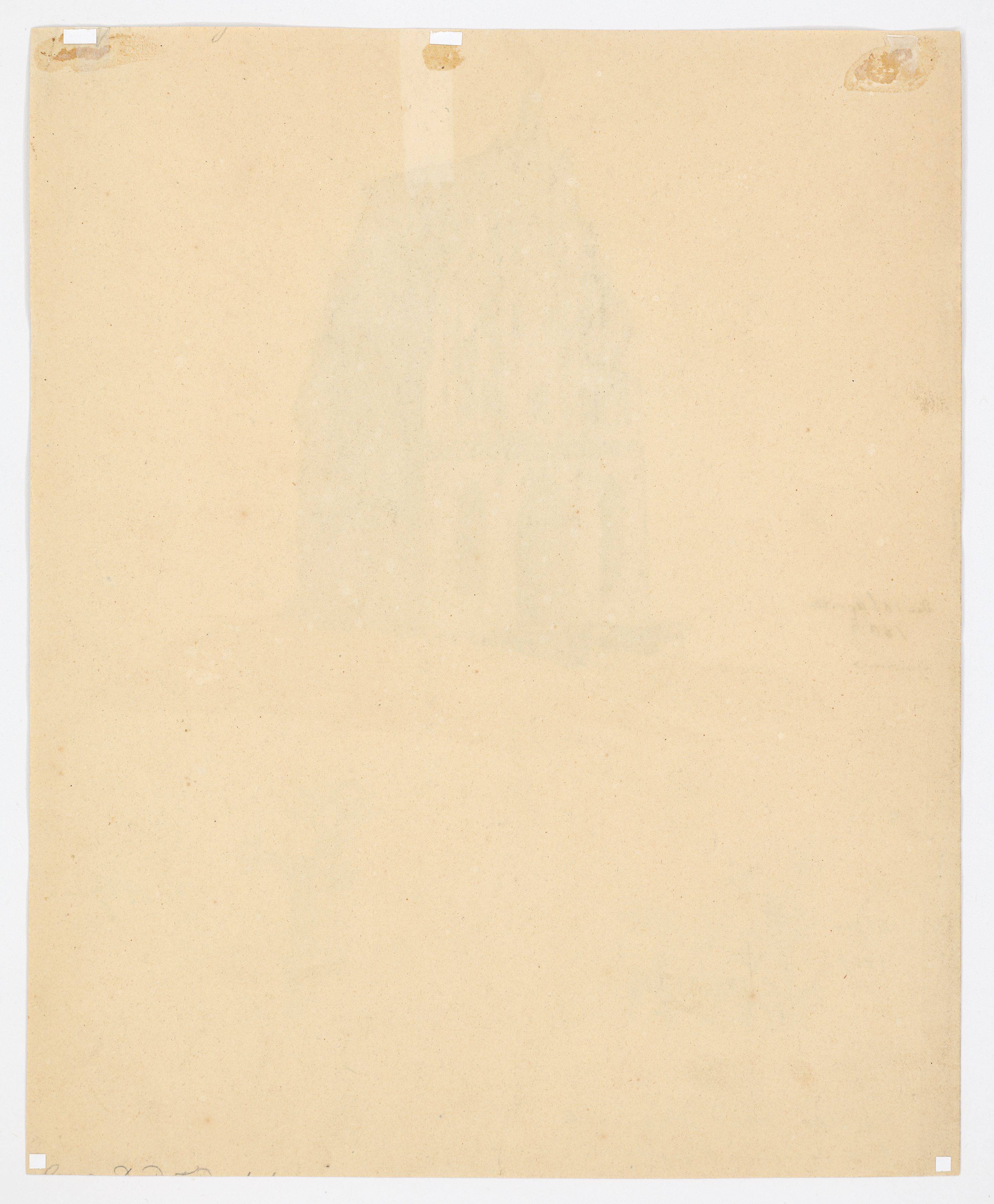 Auf diesem Bild ist das folgende Kunstwerk zu sehen: Caspar David Friedrich. Gotisches Backsteingebäude und kleine Baumstudien. 1809.