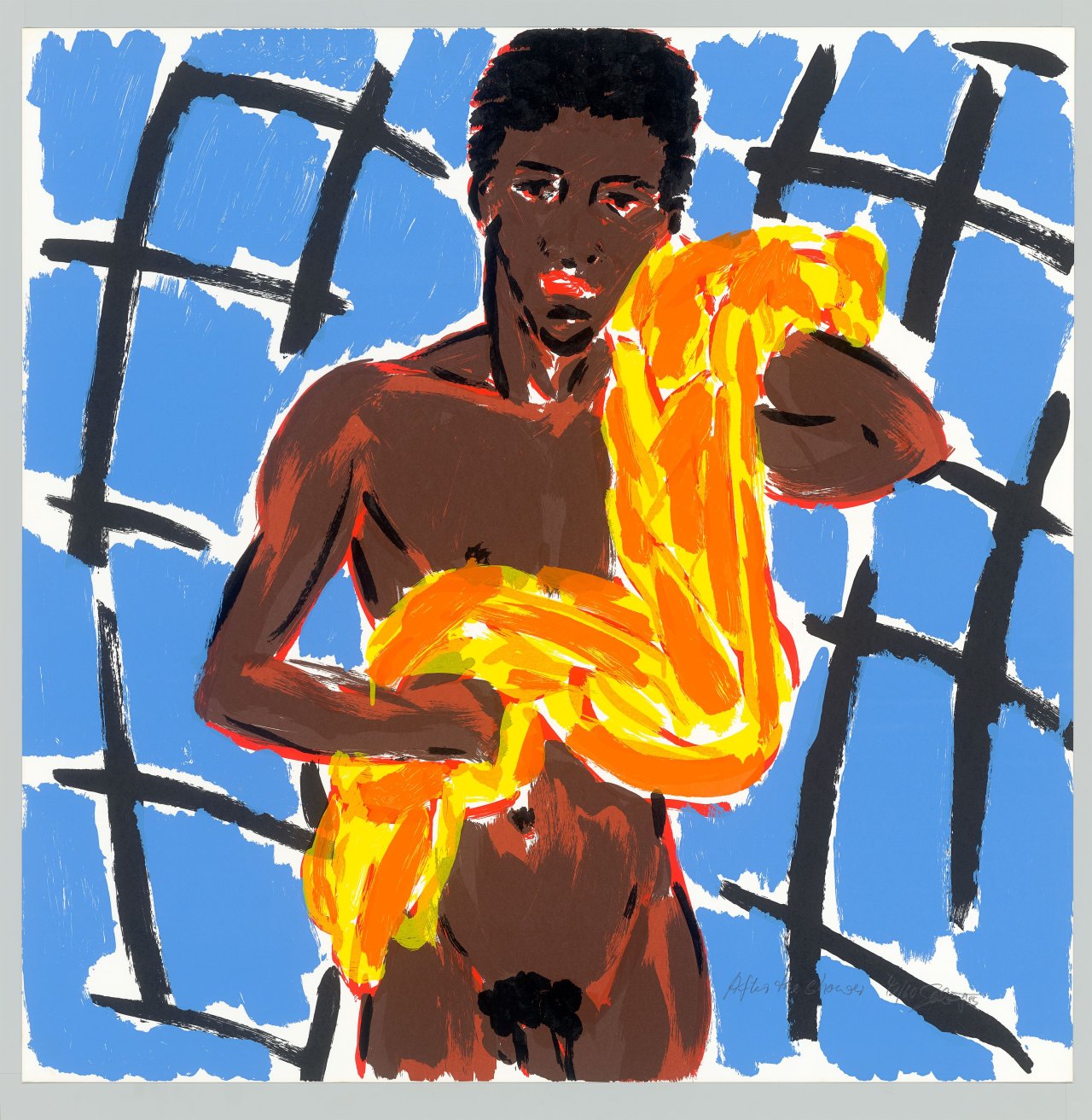 This picture shows the following artwork:  Portfolio. ”8 Für Berlin”. 1986.