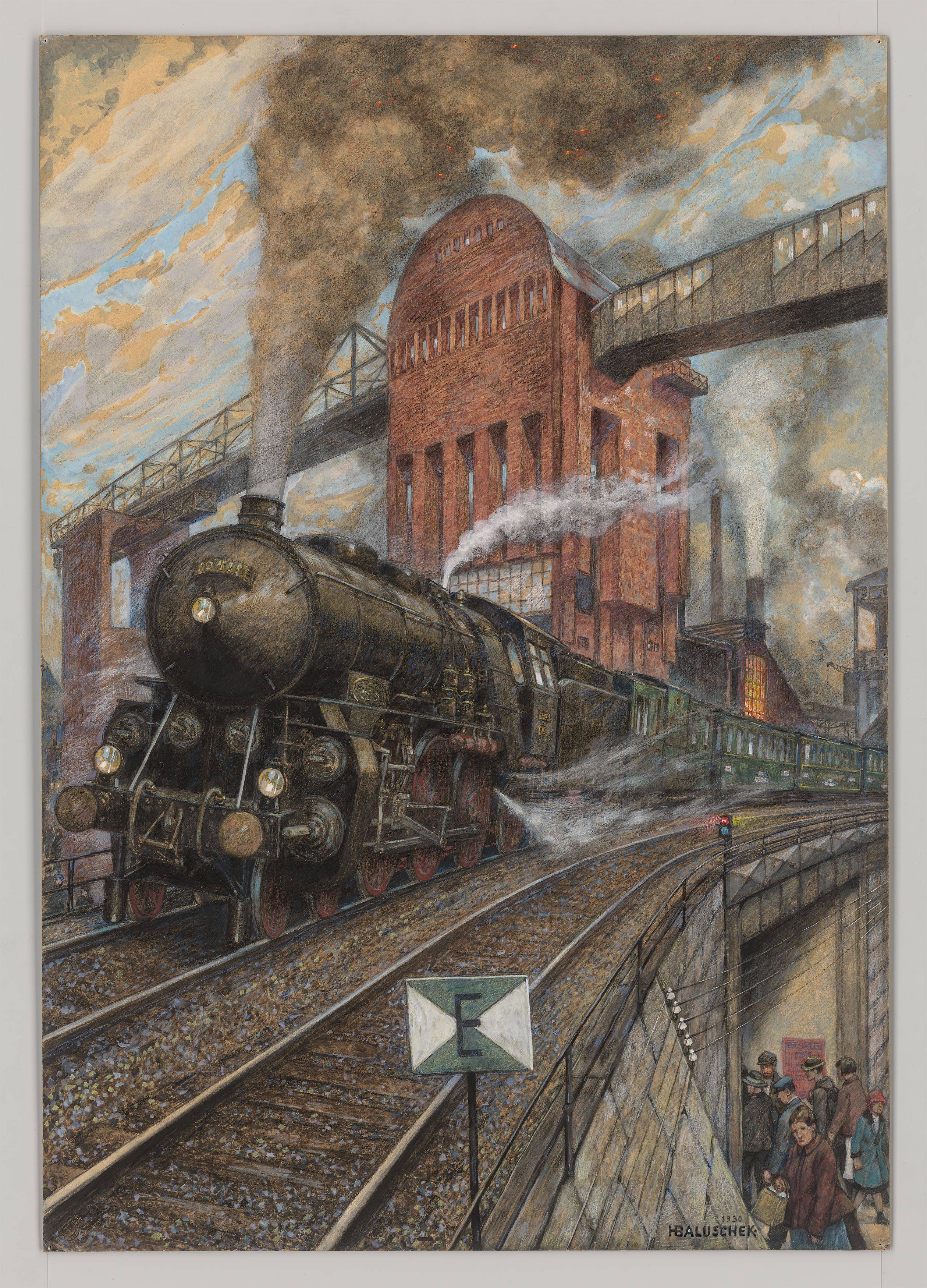 This picture shows the following artwork: Hans Baluschek. „Die Kurve“. 1930.