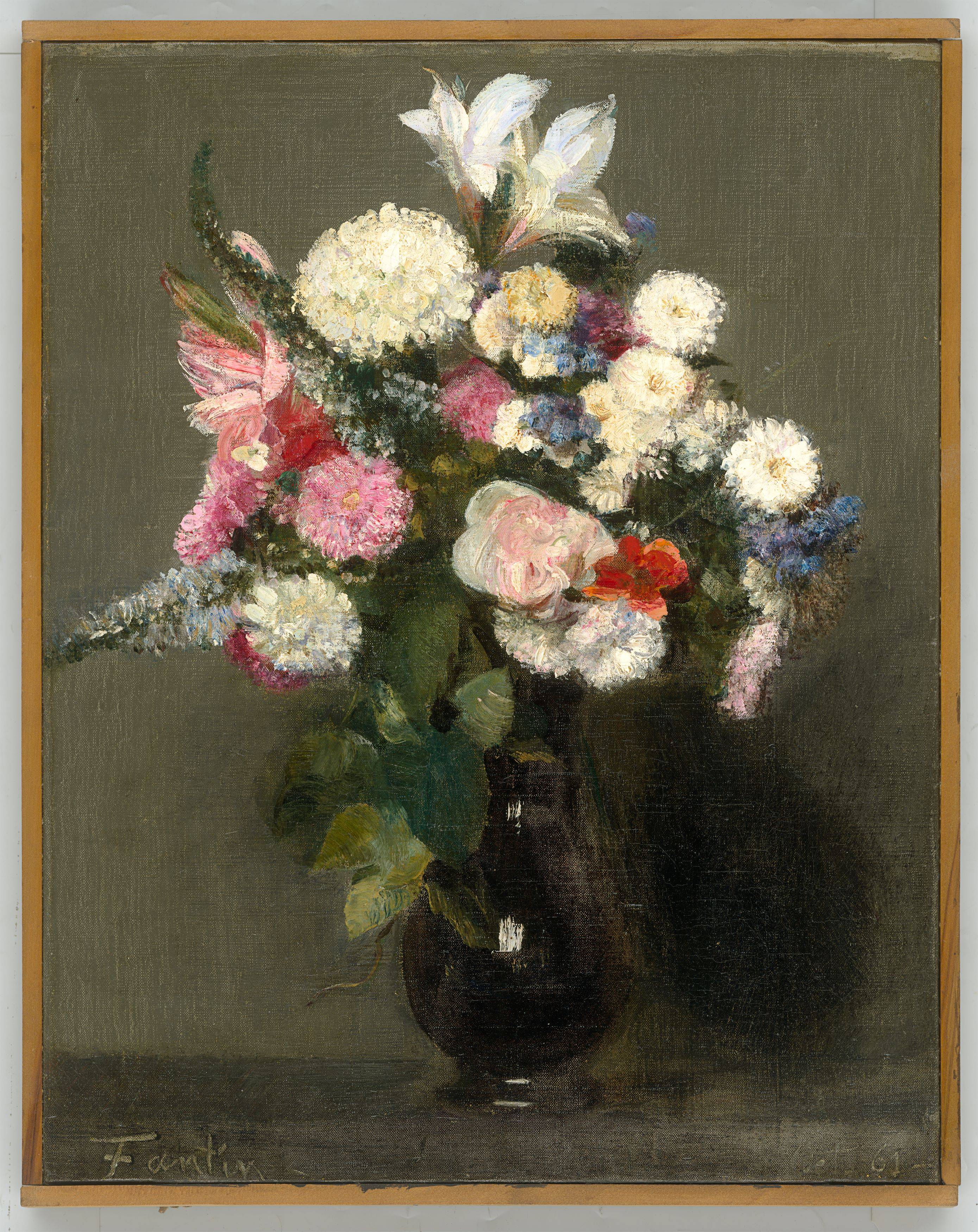 Auf diesem Bild ist das folgende Kunstwerk zu sehen: Henri Fantin-Latour. „Fleurs“. 1861.