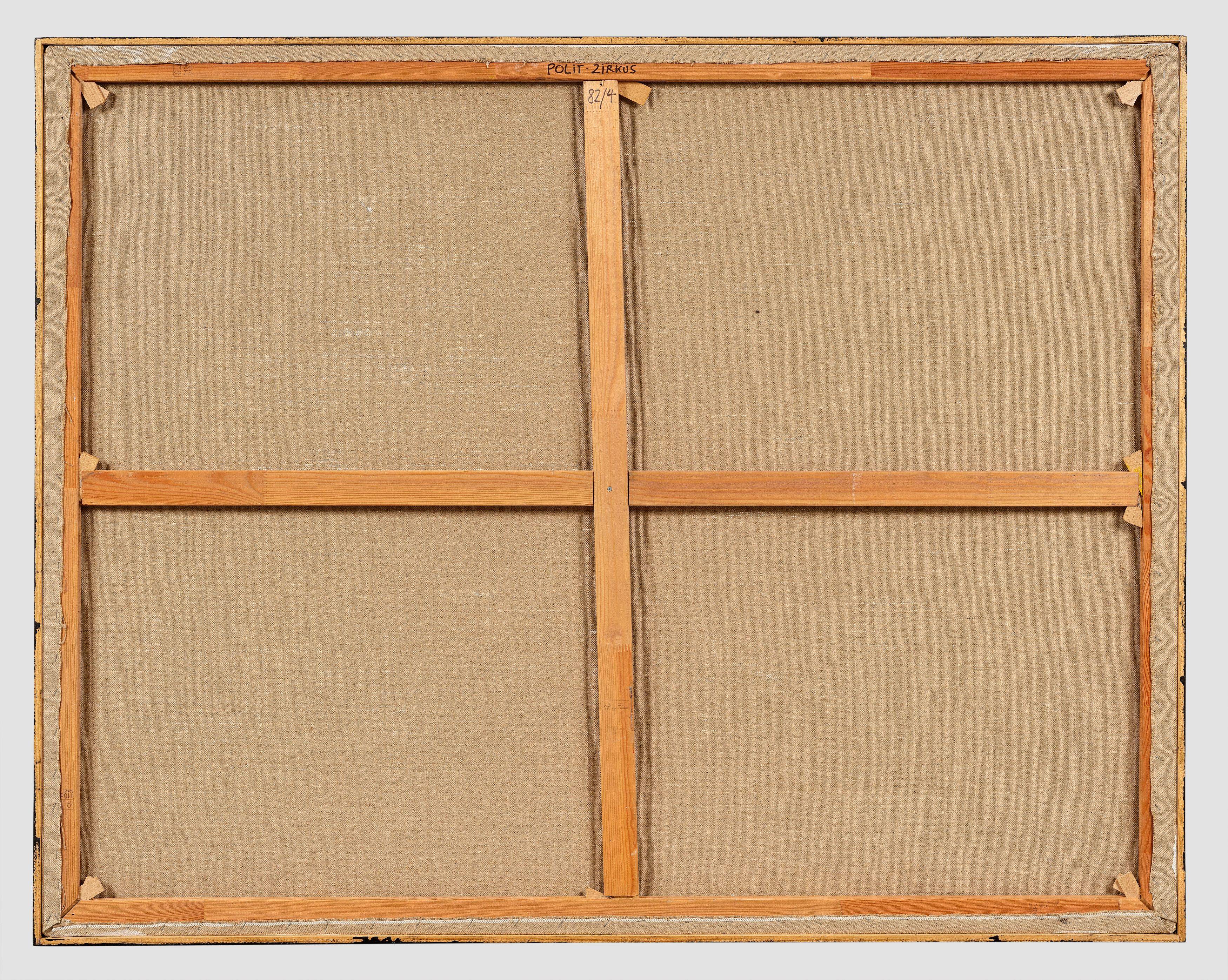 This picture shows the following artwork: Hans Ticha. ”Polit-Zirkus”. 1982.