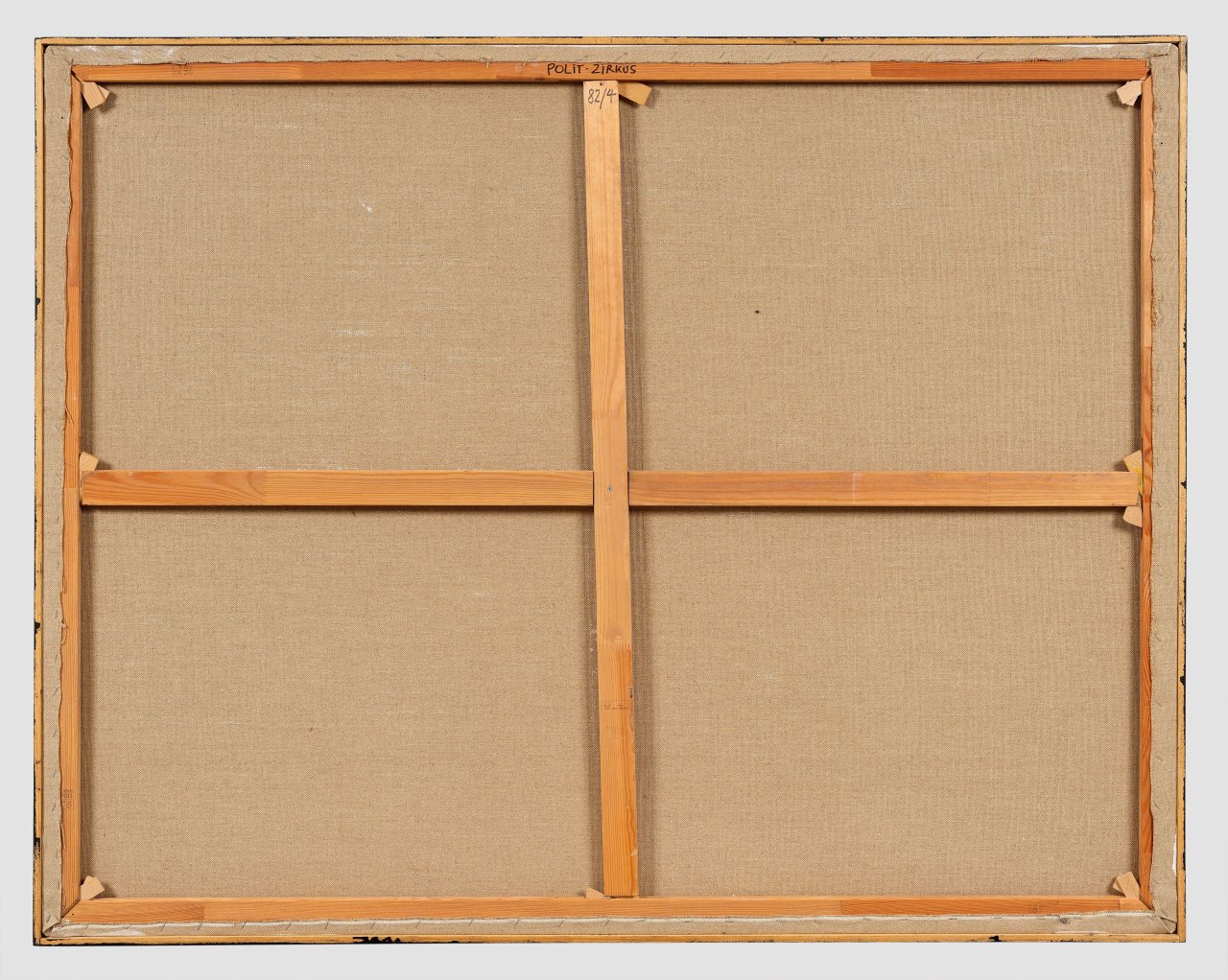 This picture shows the following artwork: Hans Ticha. ”Polit-Zirkus”. 1982.