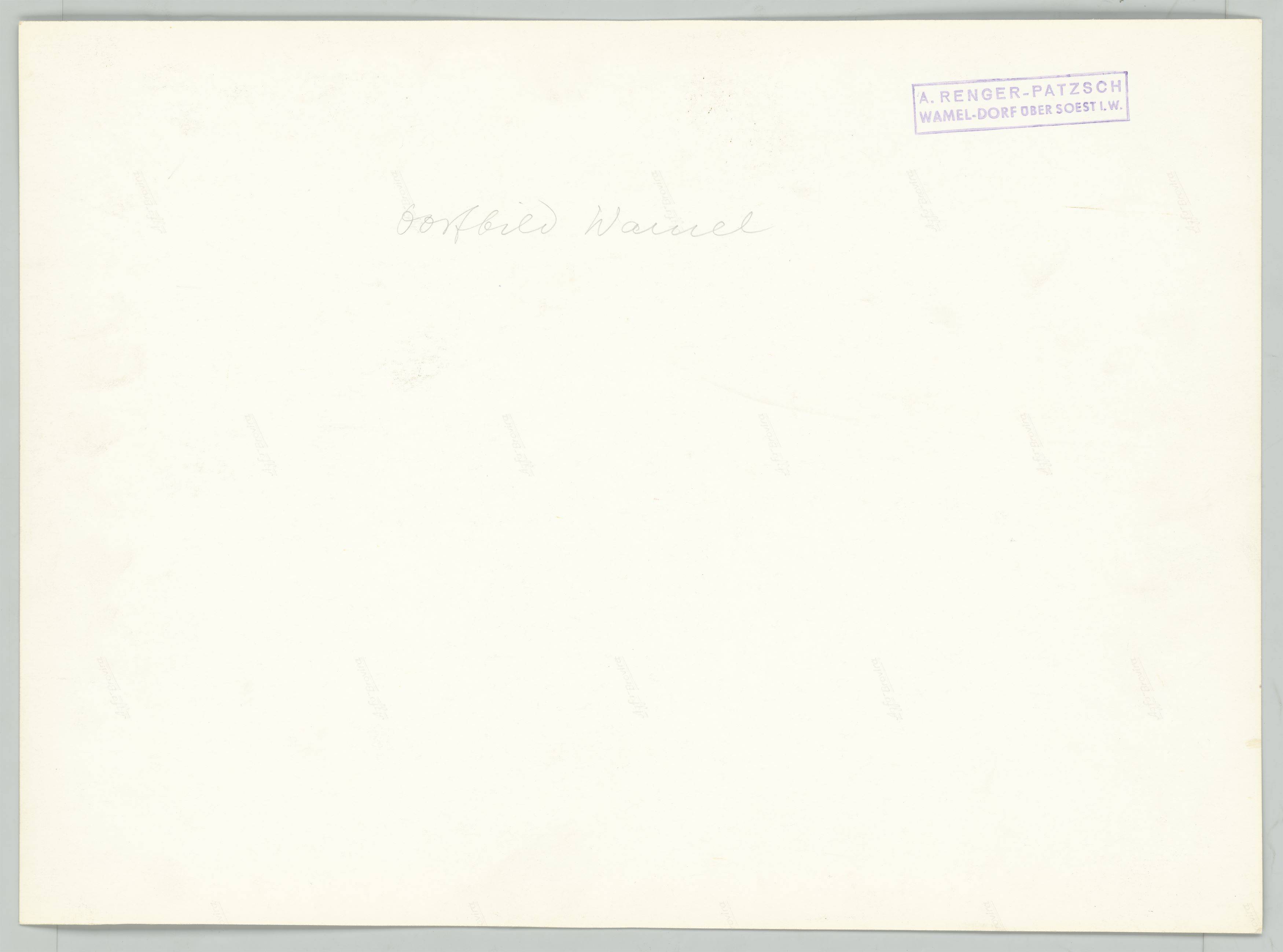 This picture shows the following artwork: Albert Renger-Patzsch. ”Dorfbild Wamel”. Circa 1950.